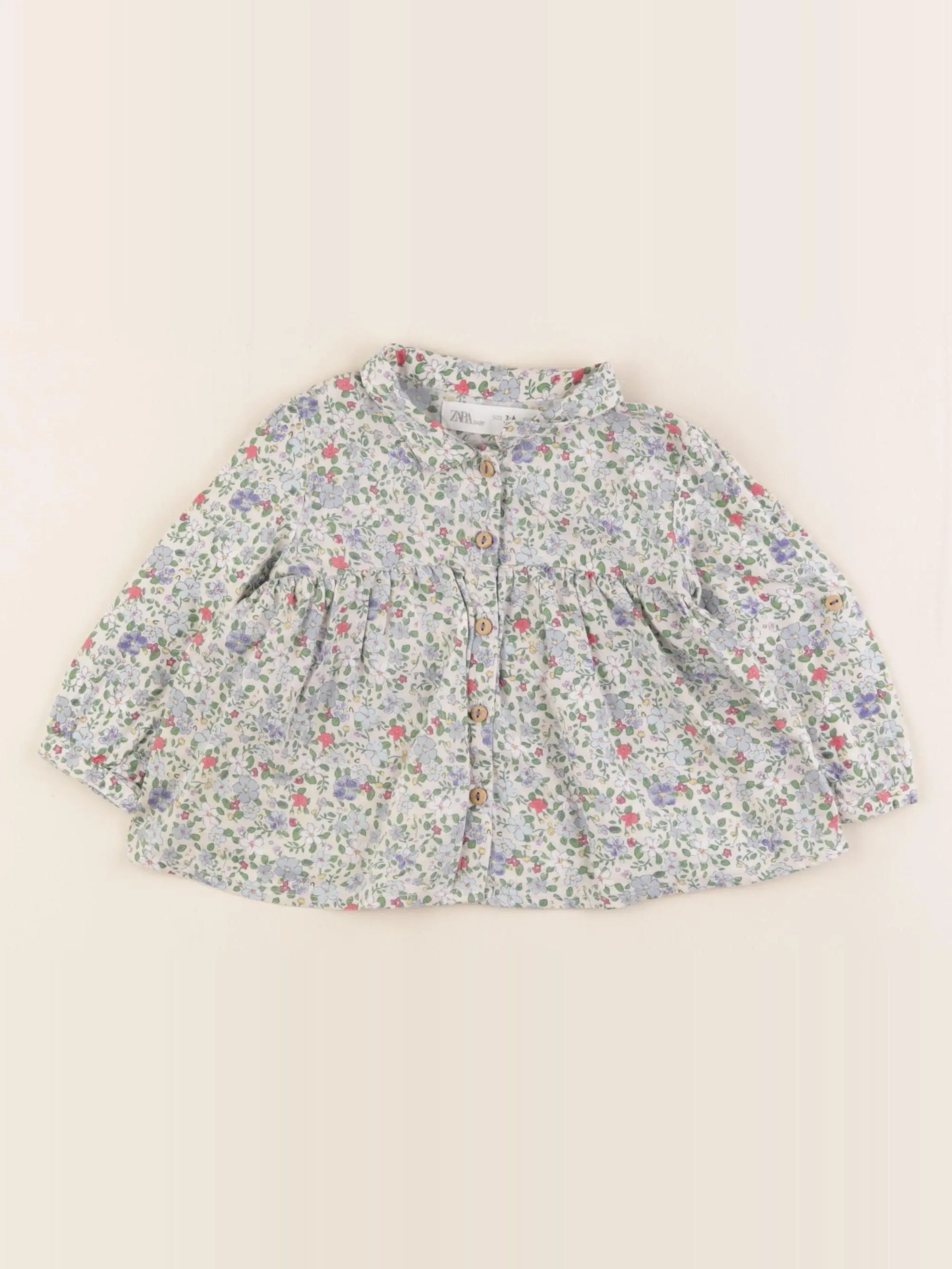 Zara - blouse multicolore - 3/6 mois