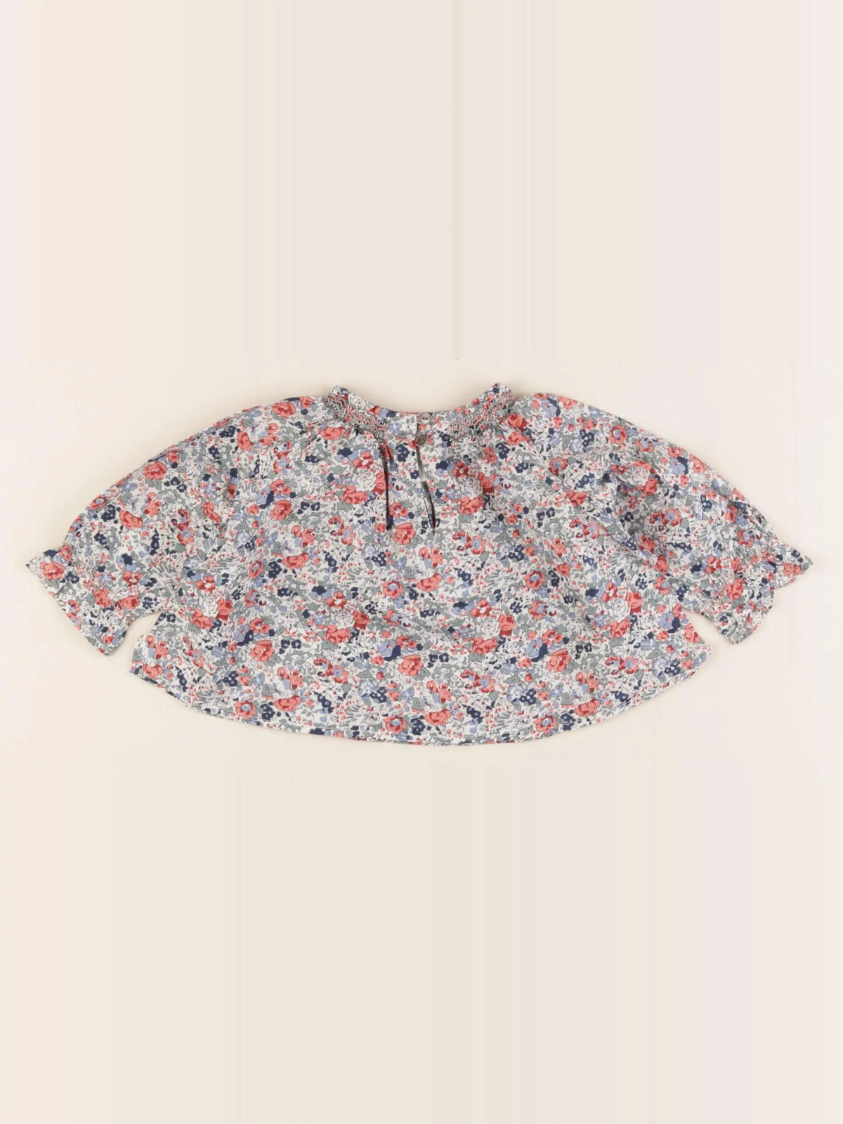 Bonpoint - blouse multicolore, rouge - 6 mois