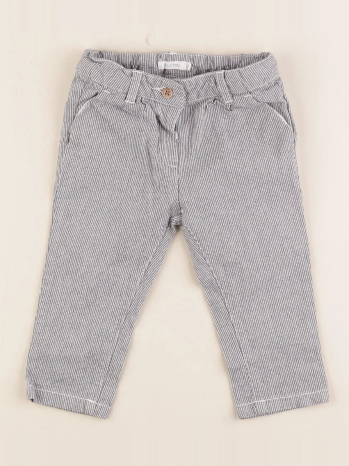 Boutchou - pantalon bleu - 9 mois