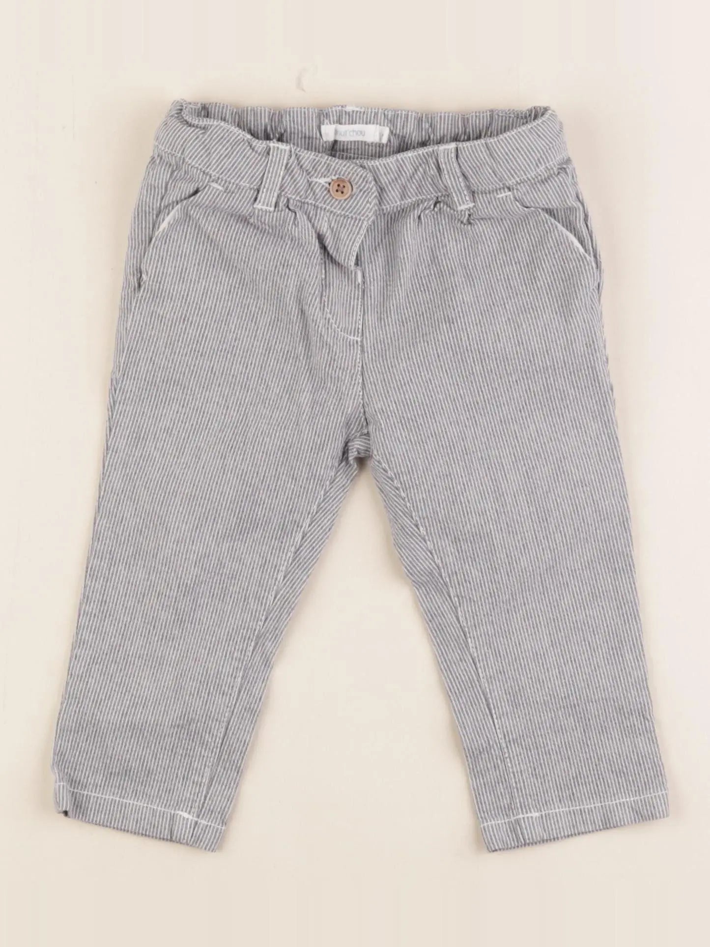 Boutchou - pantalon bleu - 9 mois