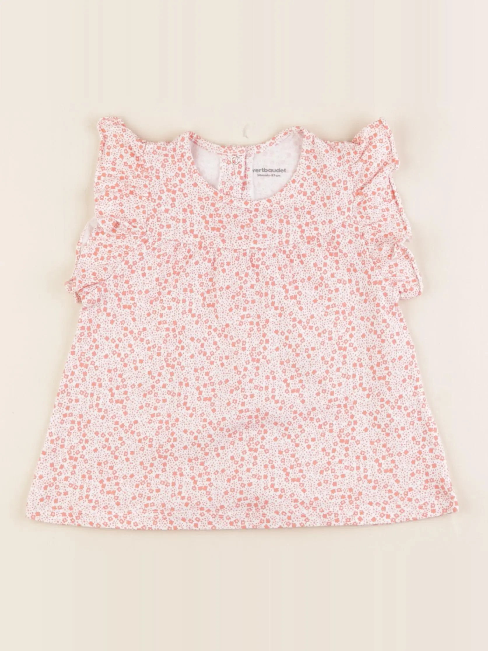 Vertbaudet - tee-shirt orange - 36 mois