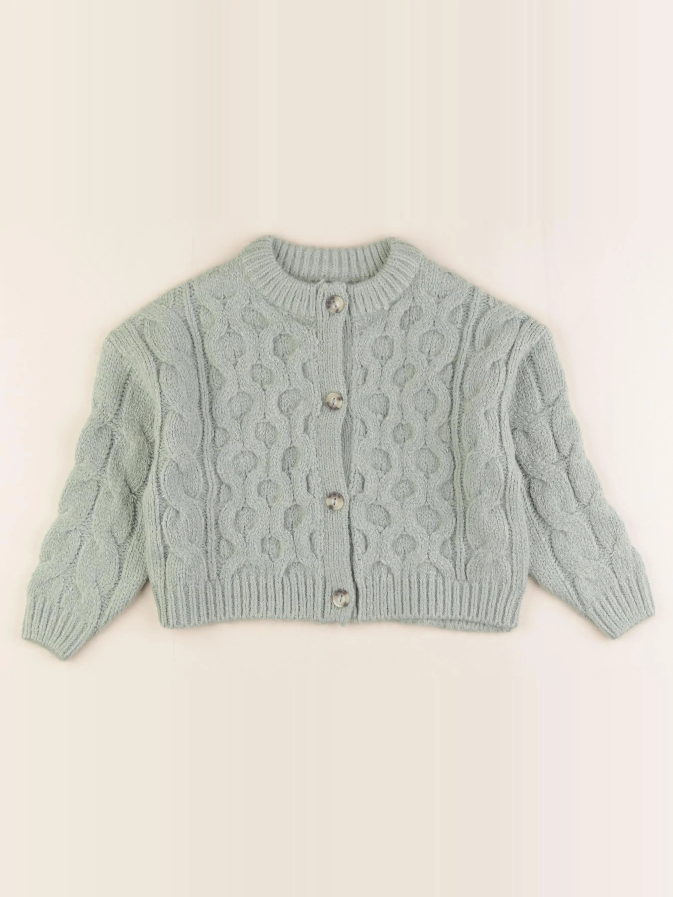 Vertbaudet - gilet vert - 6 ans