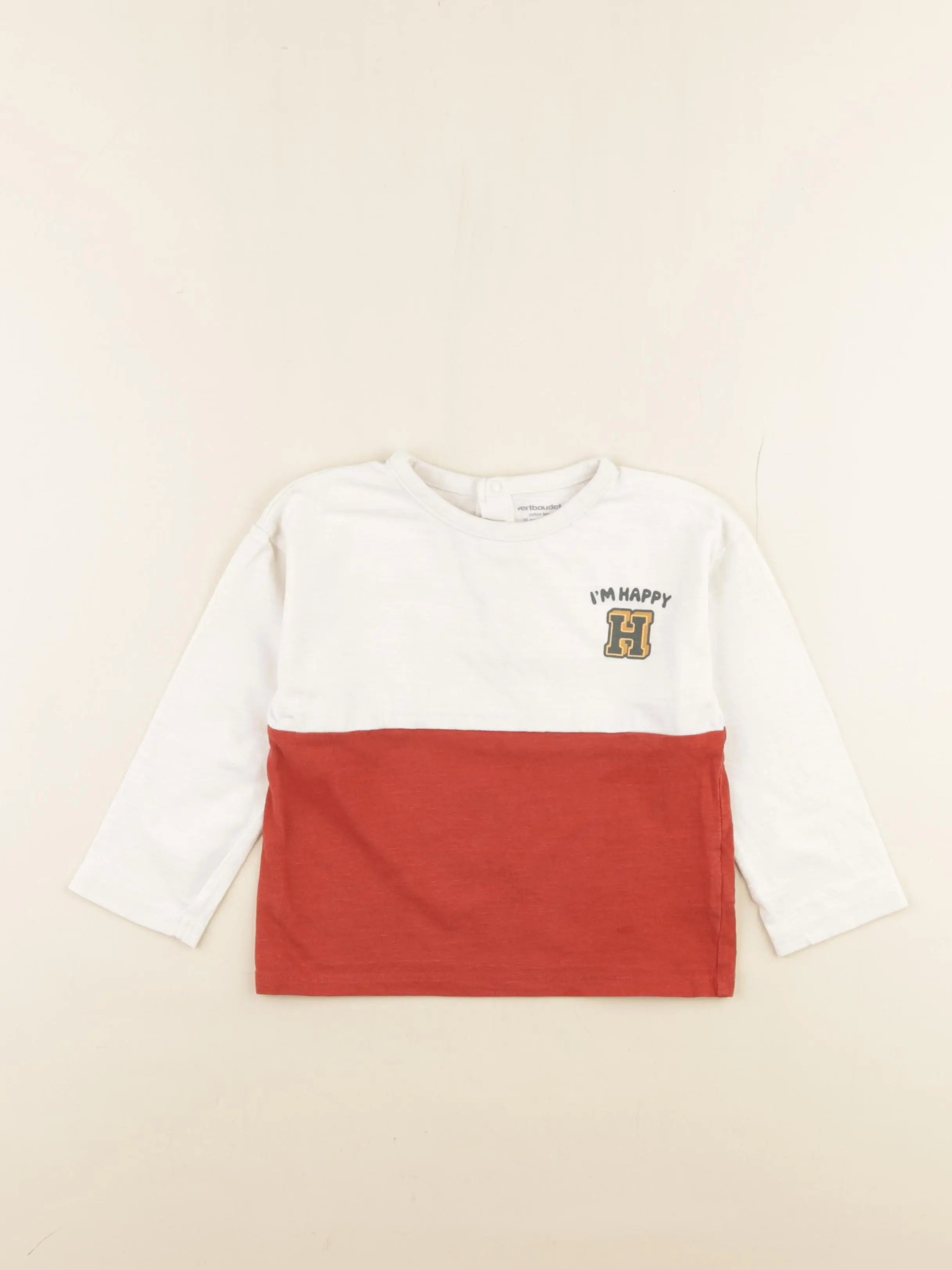 Vertbaudet - tee-shirt blanc - 36 mois
