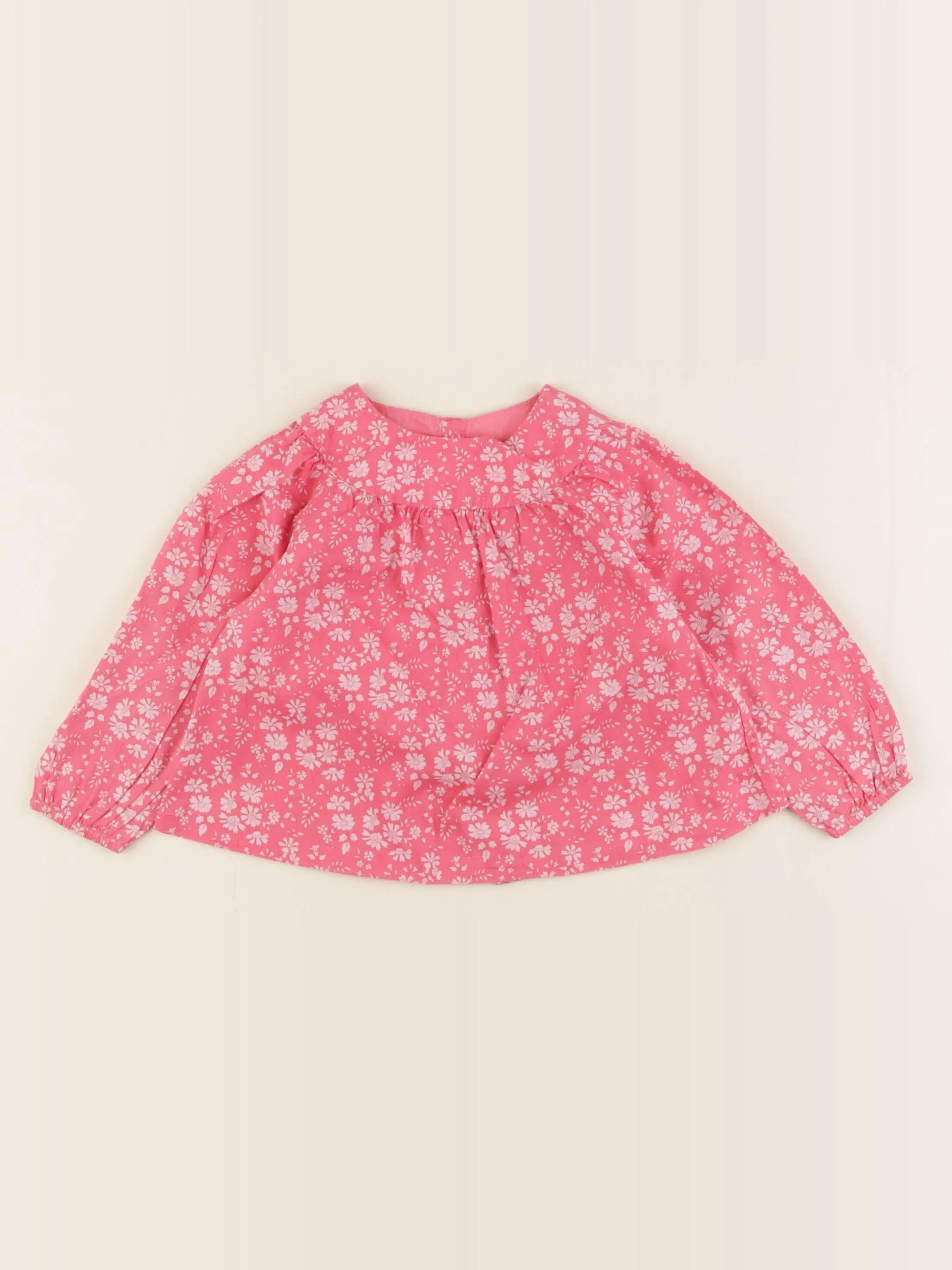 Jacadi - blouse liberty rose - 12 mois