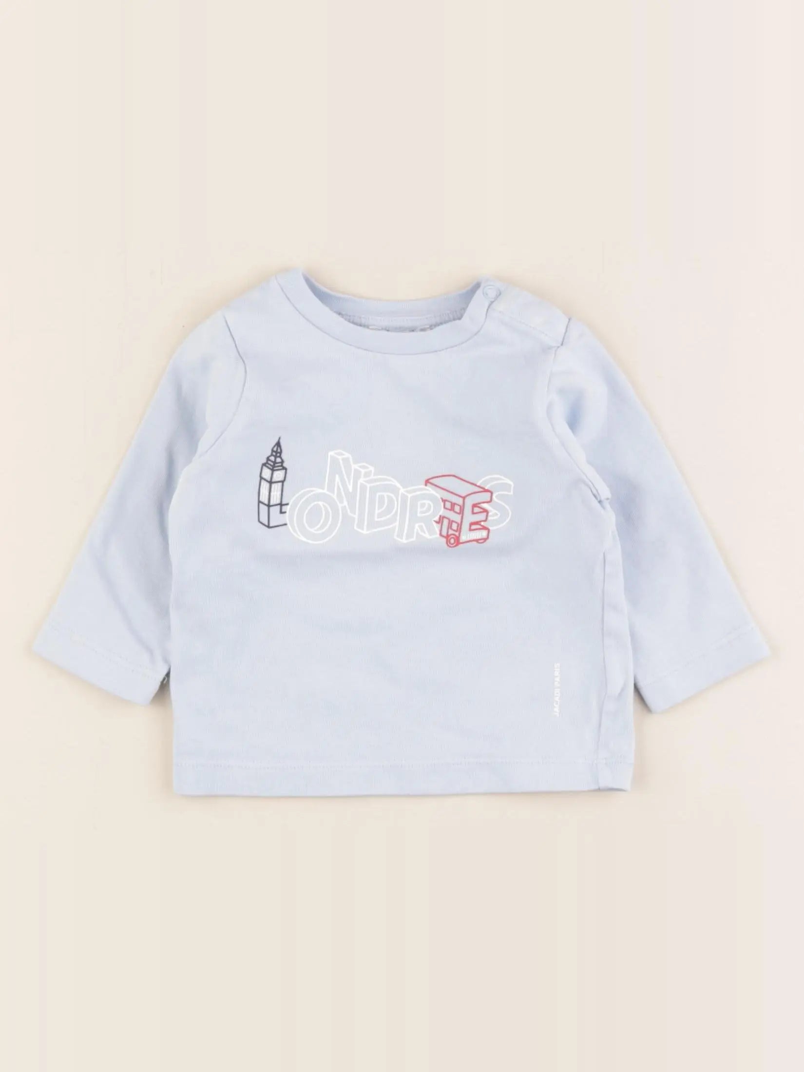 Jacadi - tee-shirt bleu - 6 mois