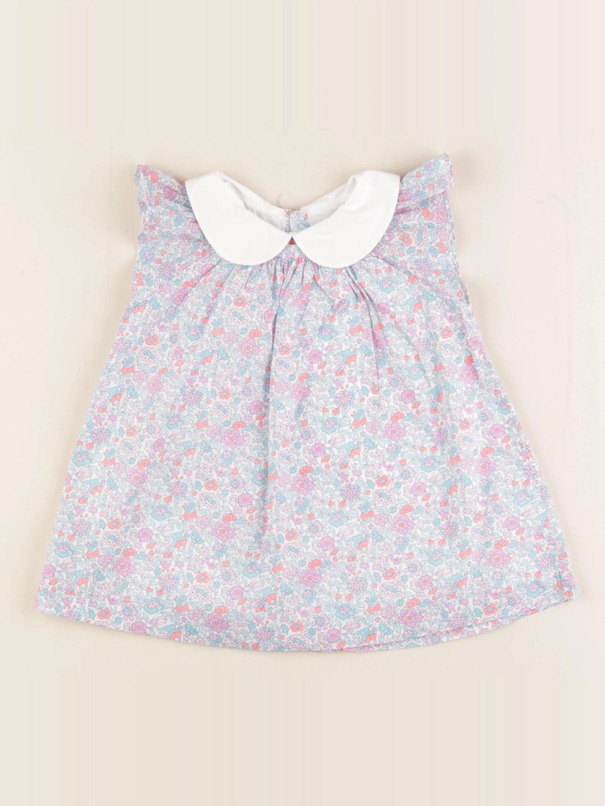 Jacadi - robe liberty multicolore - 12 mois