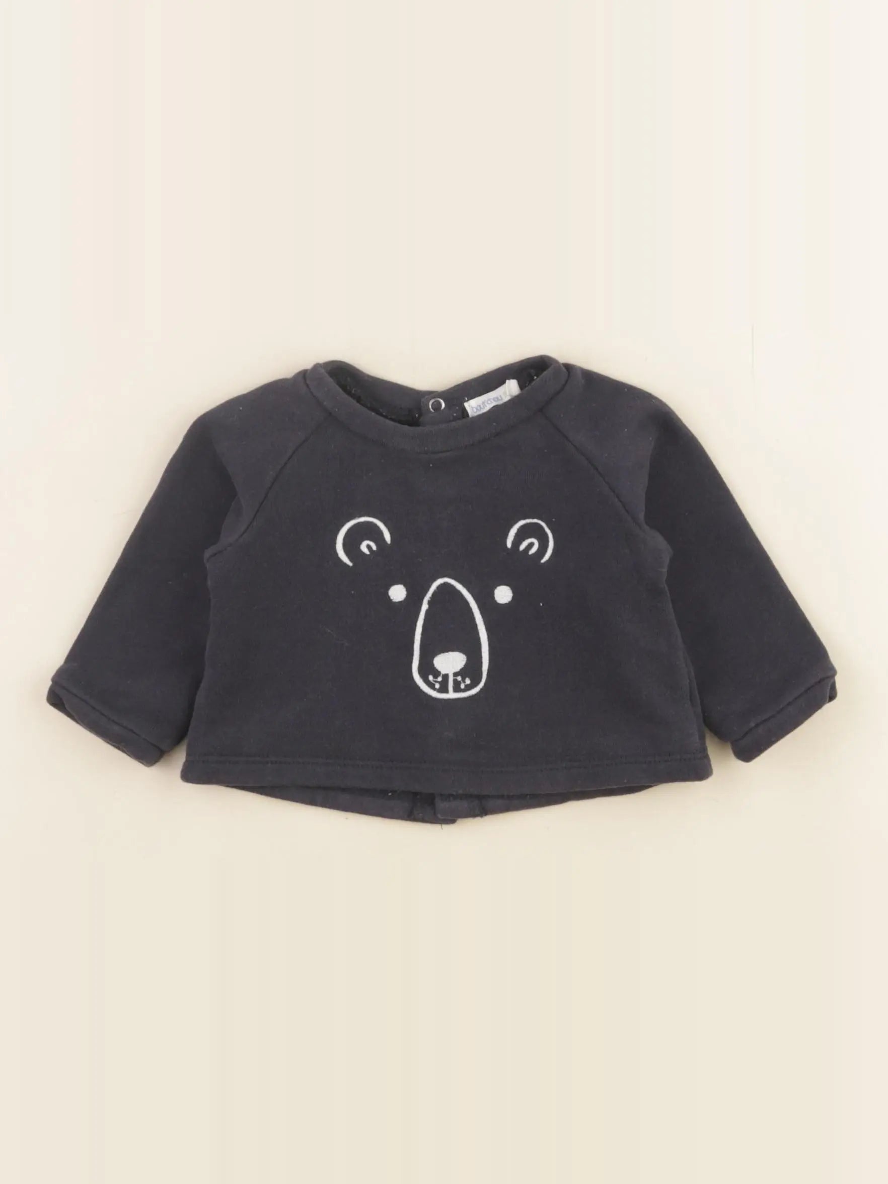 Boutchou - sweat bleu - 3 mois