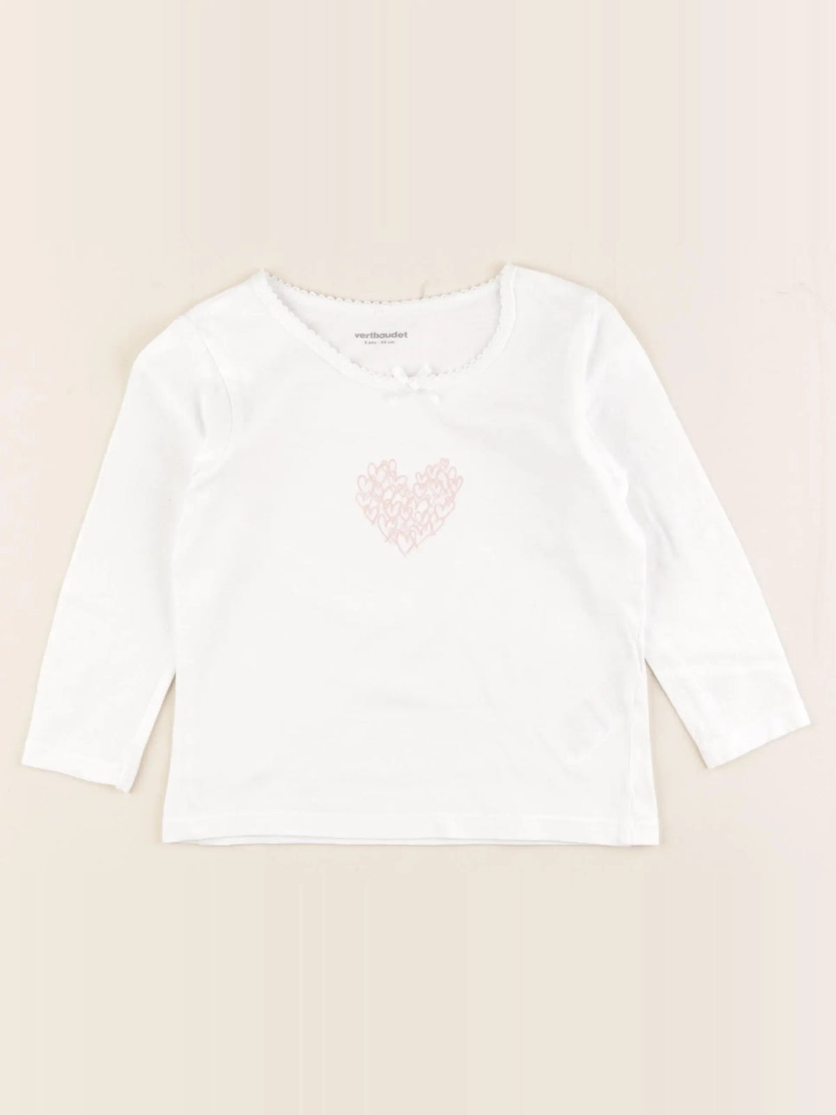 Vertbaudet - maillot de corps blanc - 3 ans