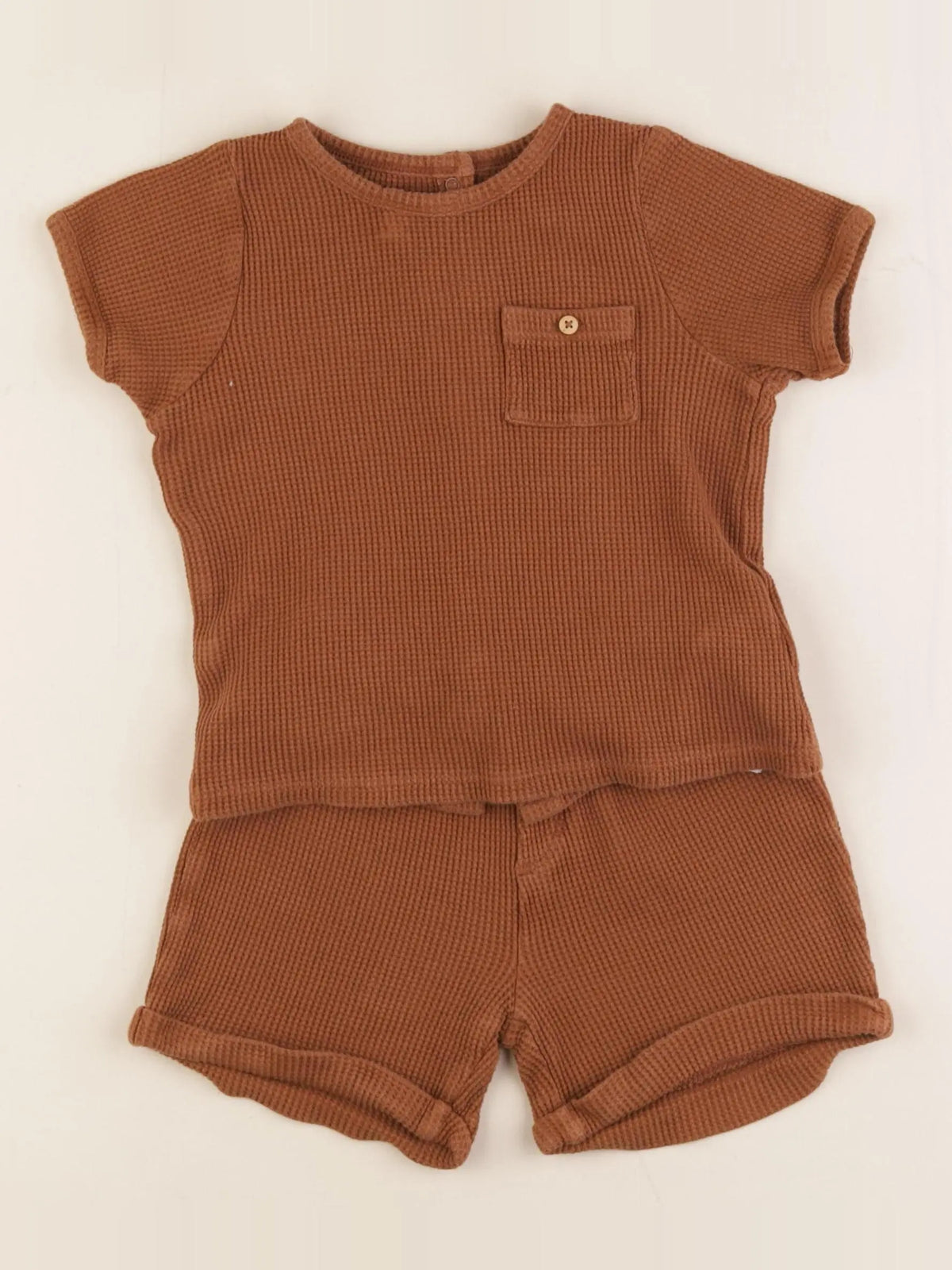 Vertbaudet - ensemble marron - 36 mois