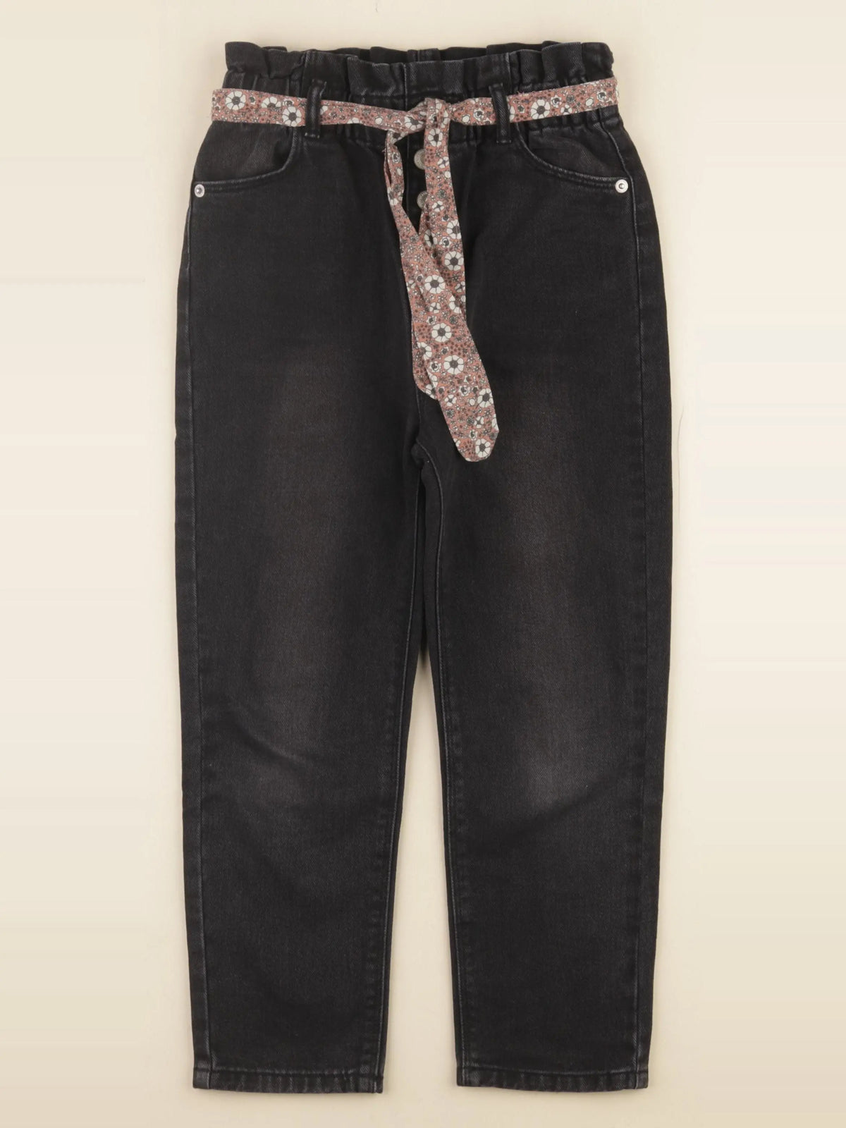 Vertbaudet - jean noir - 7 ans