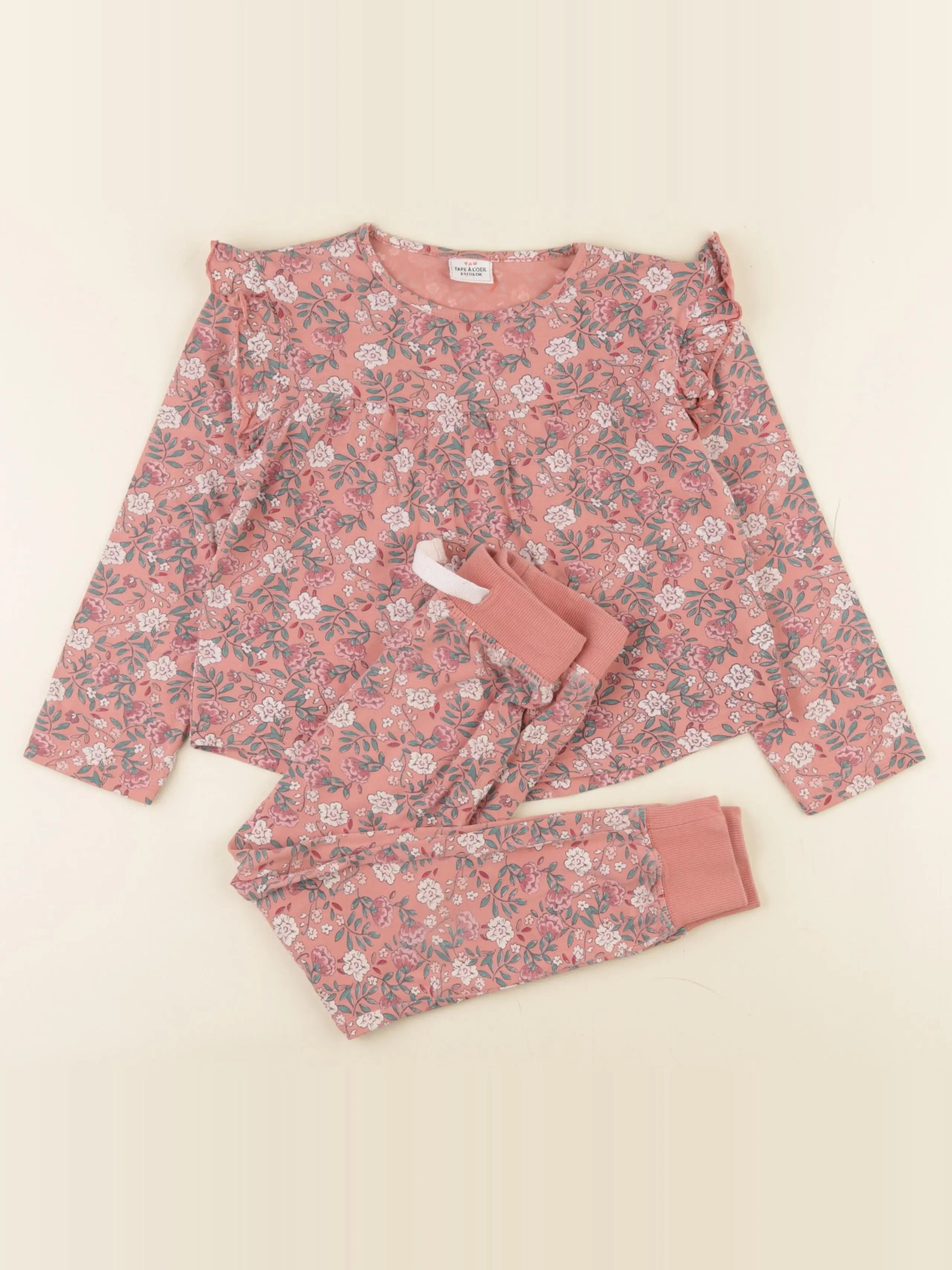 Tape à l'oeil - pyjama coton rose - 6 ans