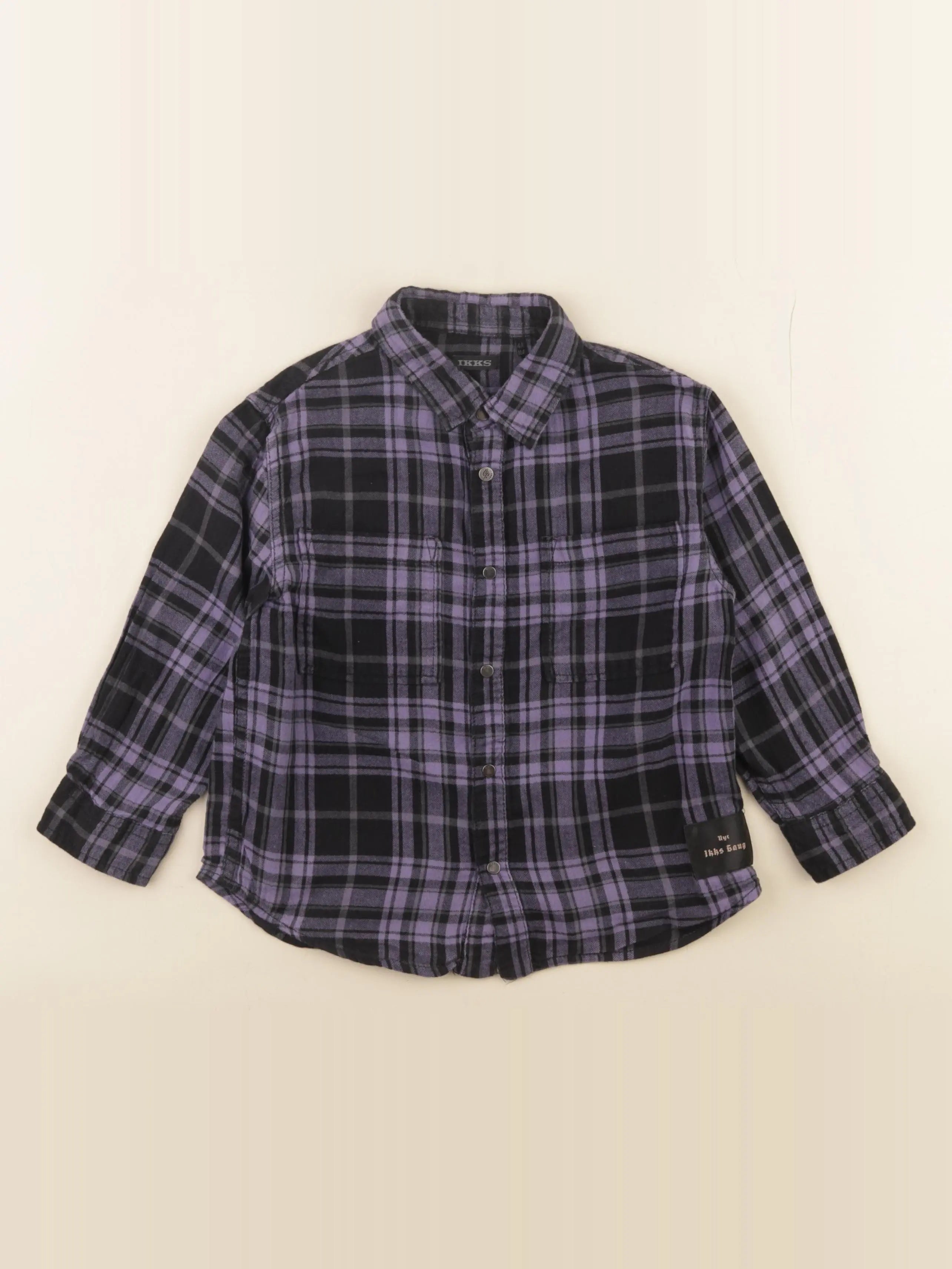 IKKS - blouse imprimé au dos noir, violet - 4 ans