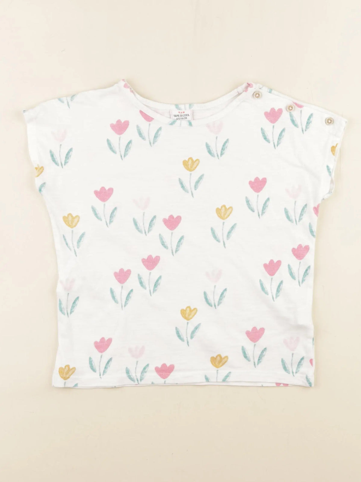 Tape à l'oeil - tee-shirt blanc - 6 ans