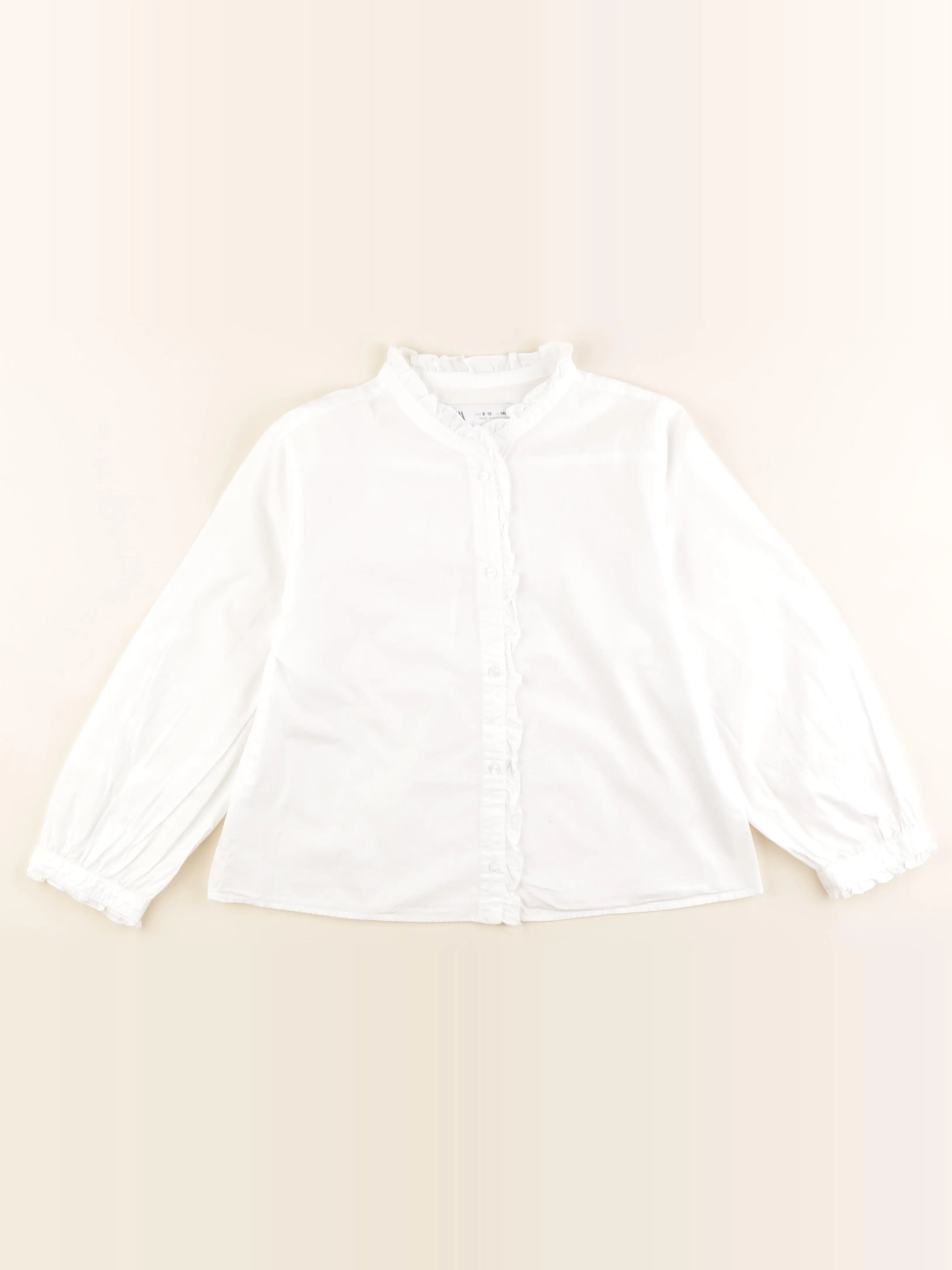 Zara - blouse blanc - 9/10 ans