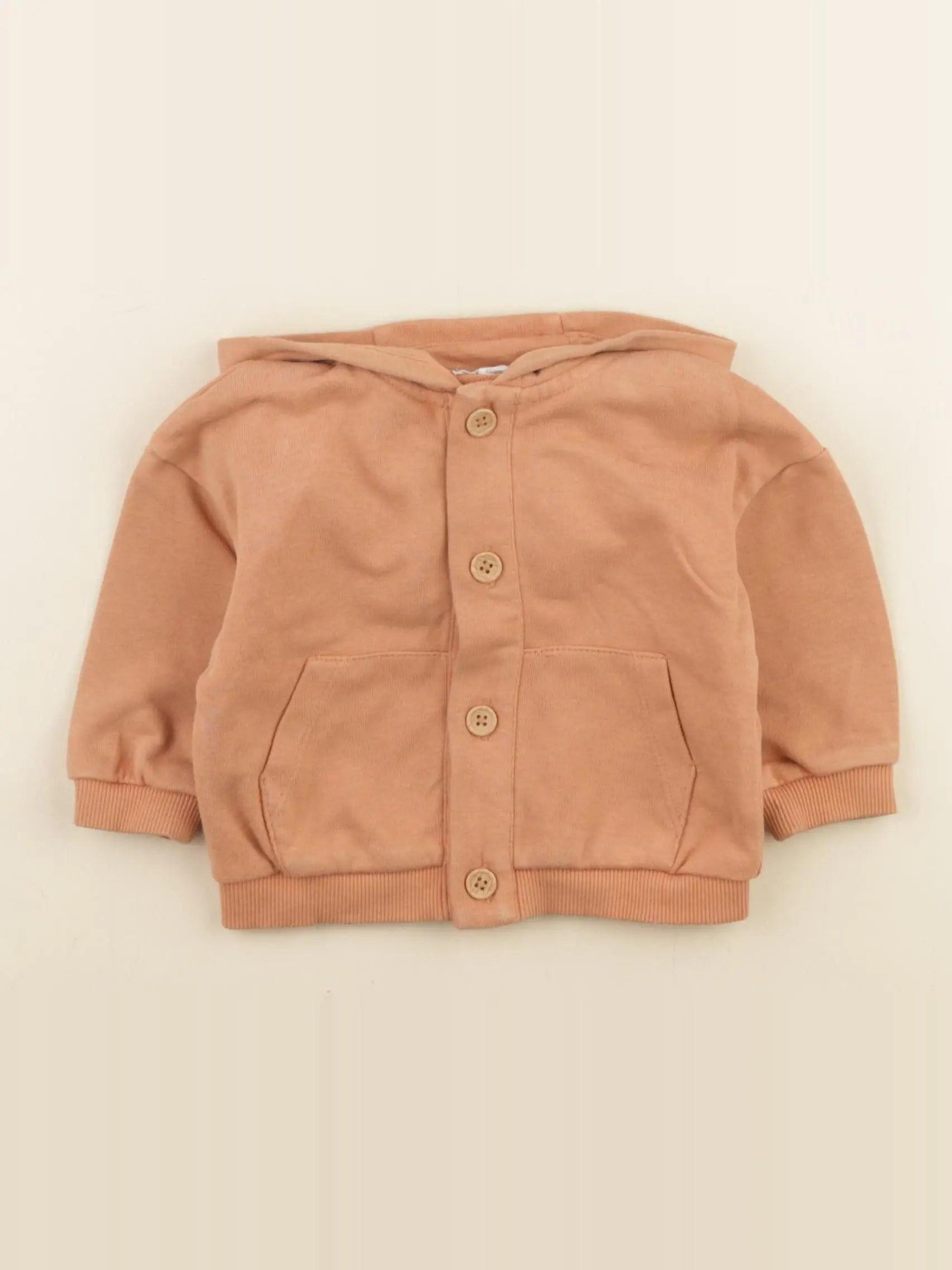 Vertbaudet - sweat marron - 6 mois