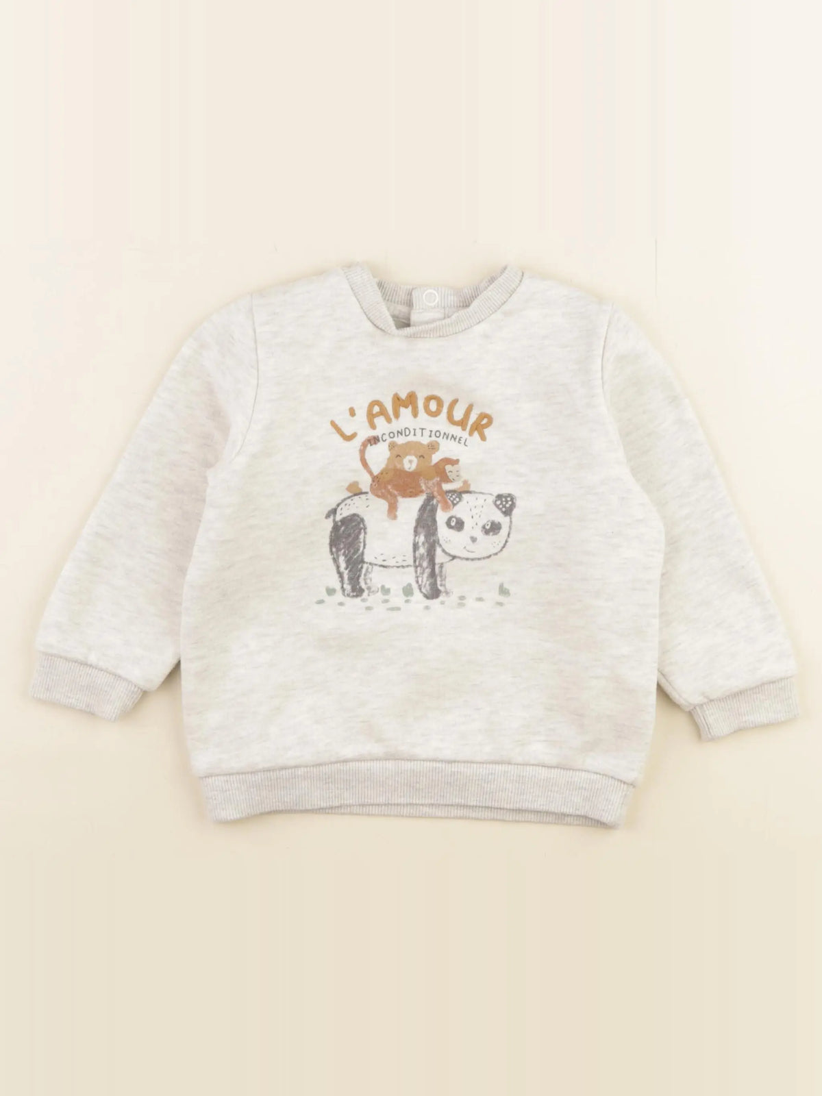 Tape à l'oeil - sweat beige - 24 mois