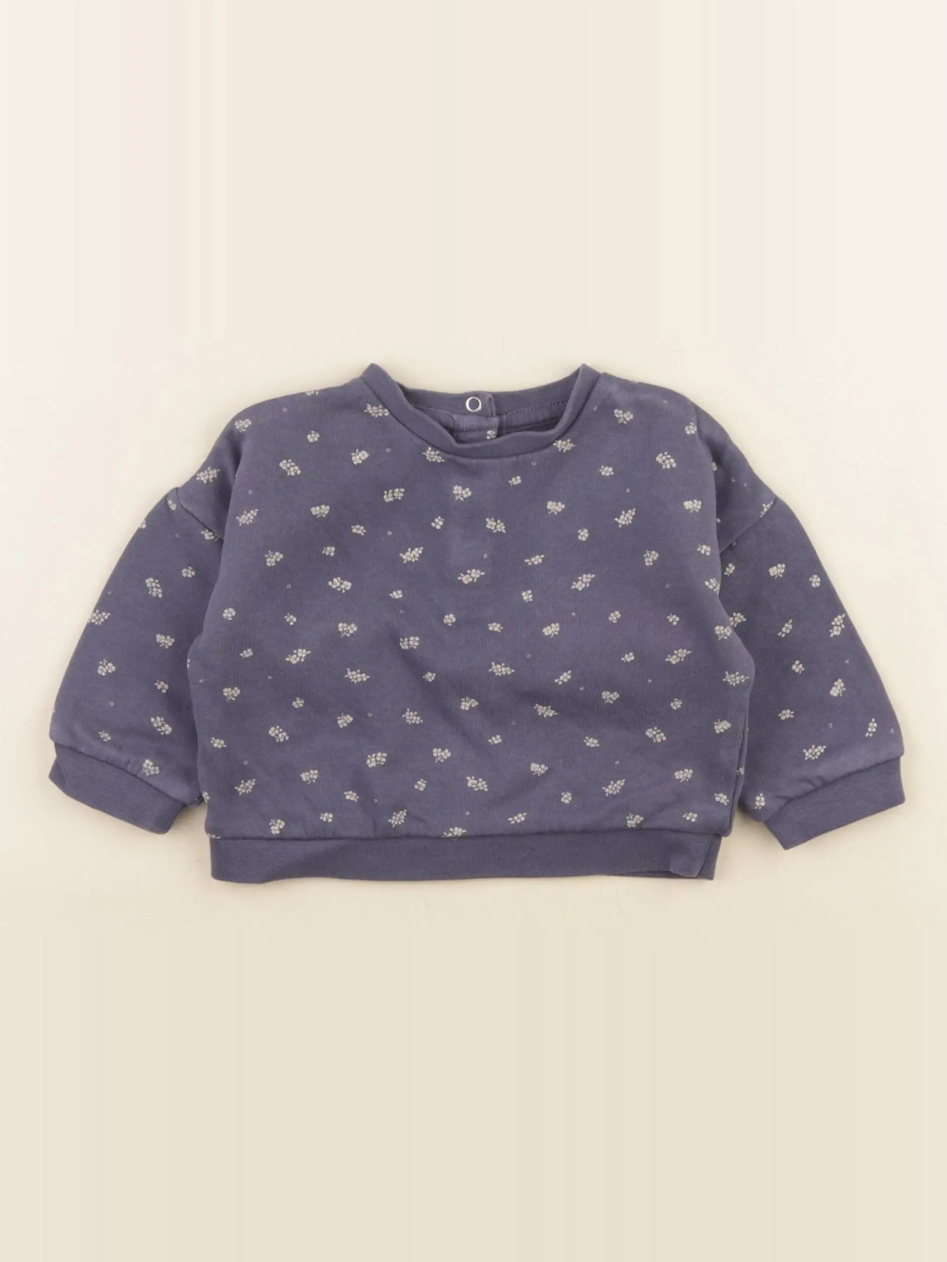 Vertbaudet - sweat bleu - 6 mois