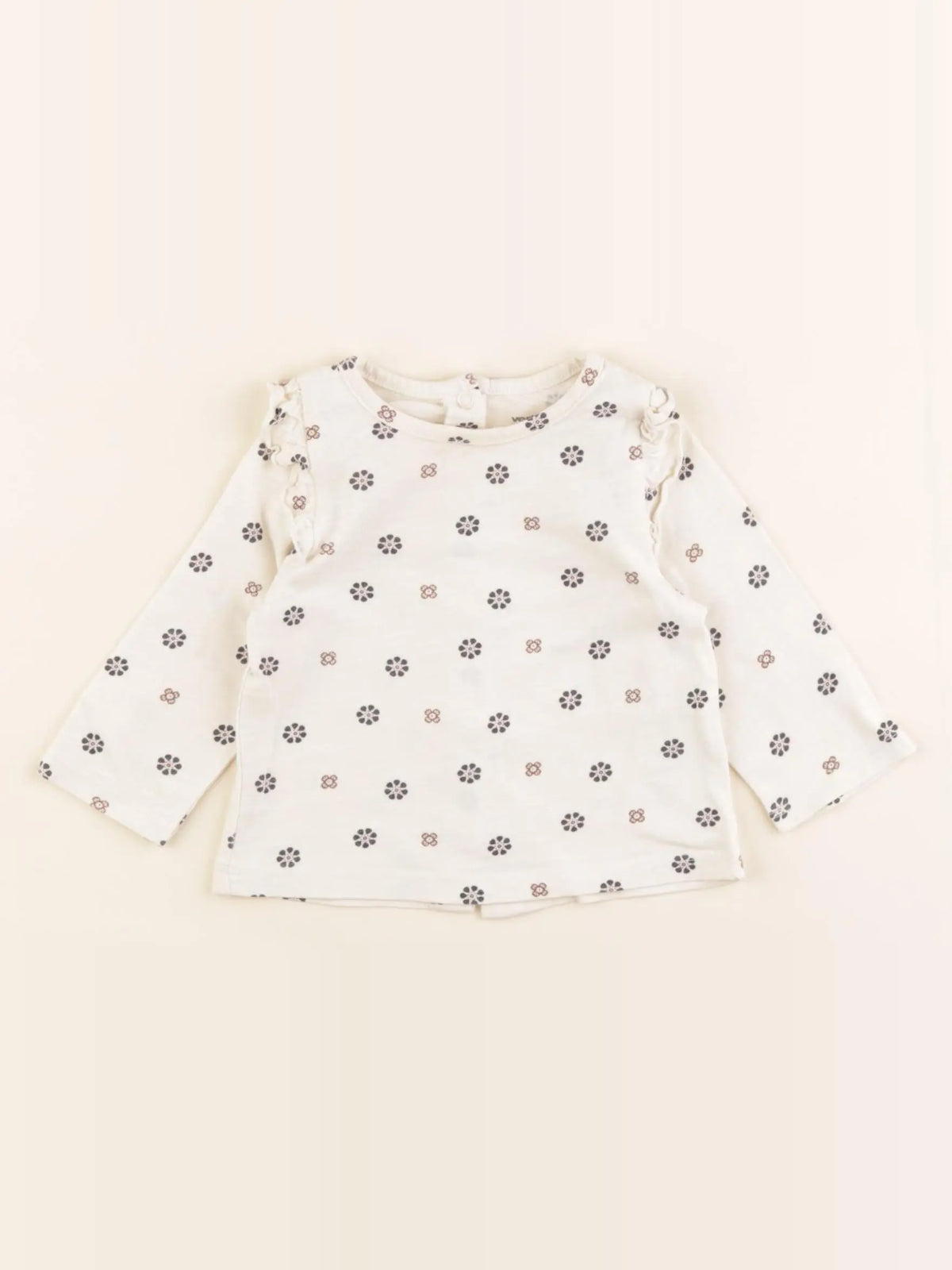 Vertbaudet - tee-shirt blanc - 3 mois