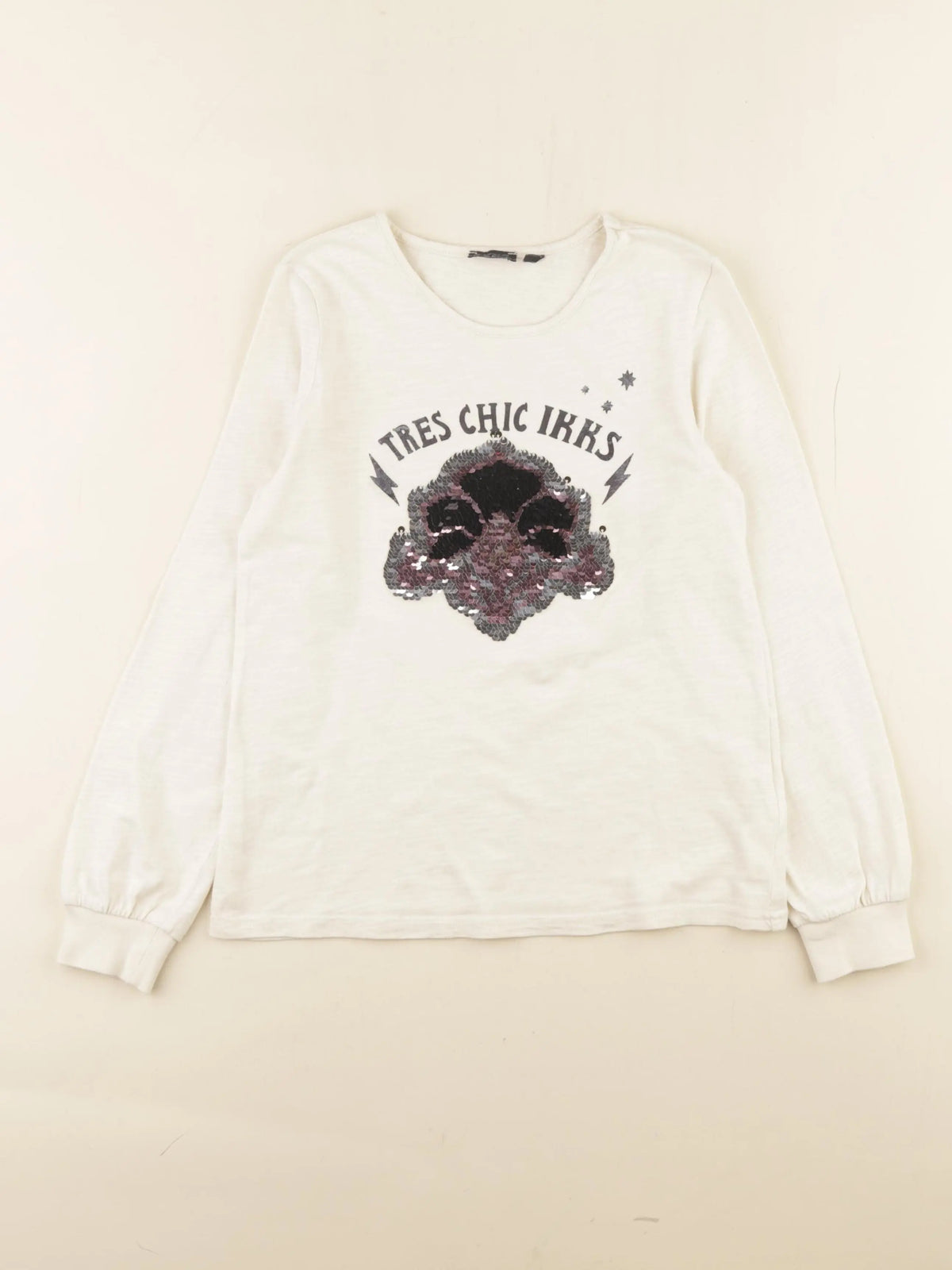 IKKS - tee-shirt beige - 10 ans