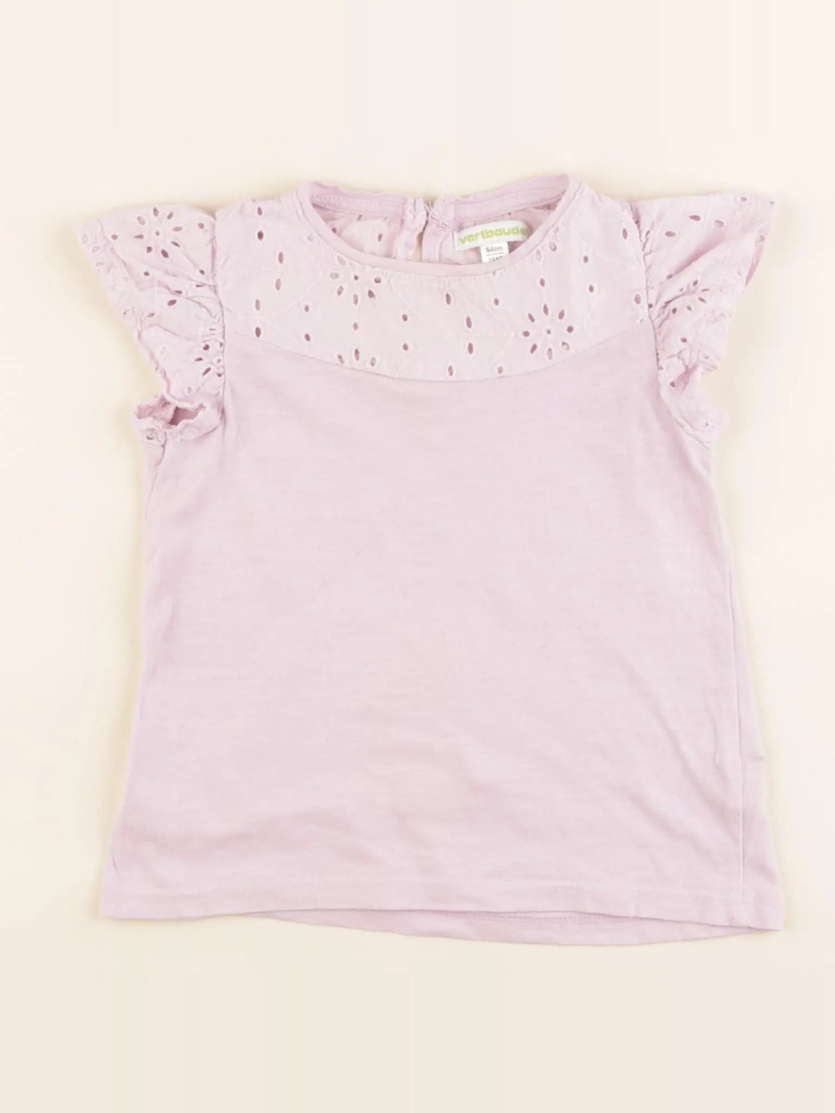 Vertbaudet - tee-shirt coton violet - 3 ans