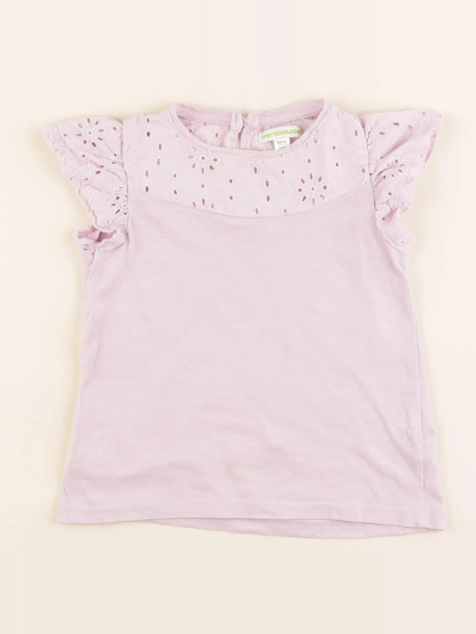 Vertbaudet - tee-shirt coton violet - 3 ans