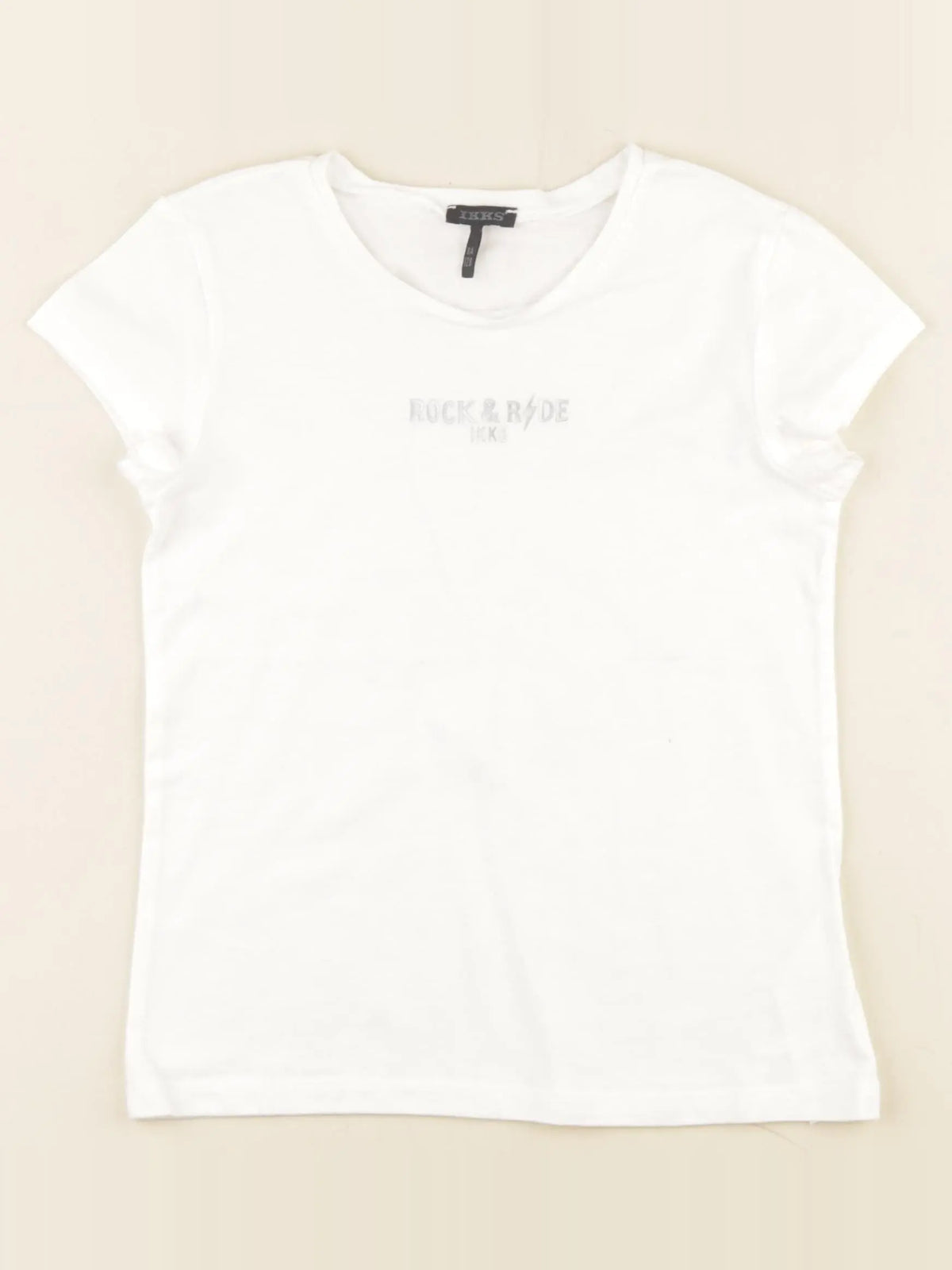 IKKS - tee-shirt blanc - 8 ans