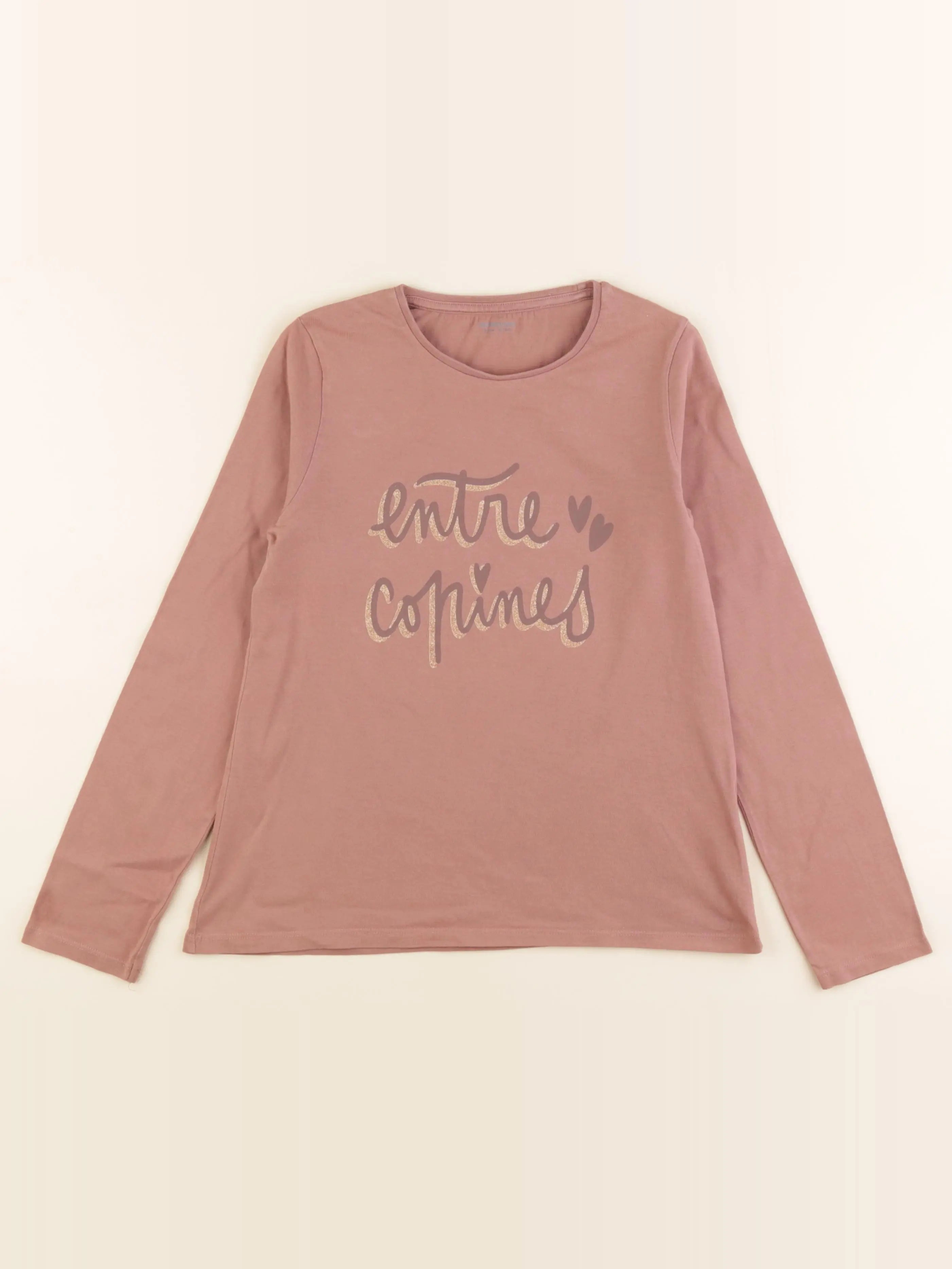 Vertbaudet - tee-shirt rose - 10 ans