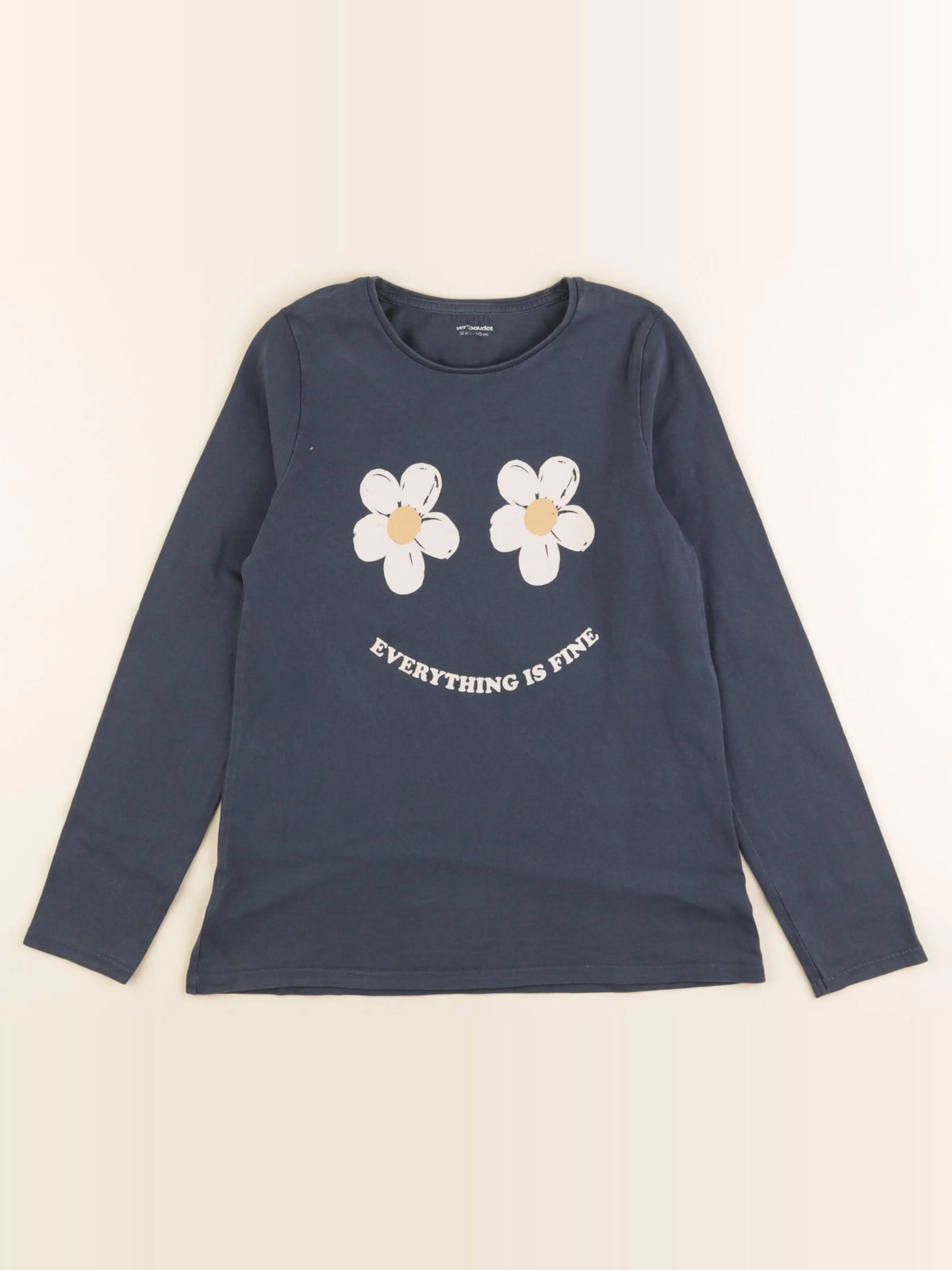 Vertbaudet - tee-shirt bleu - 10 ans