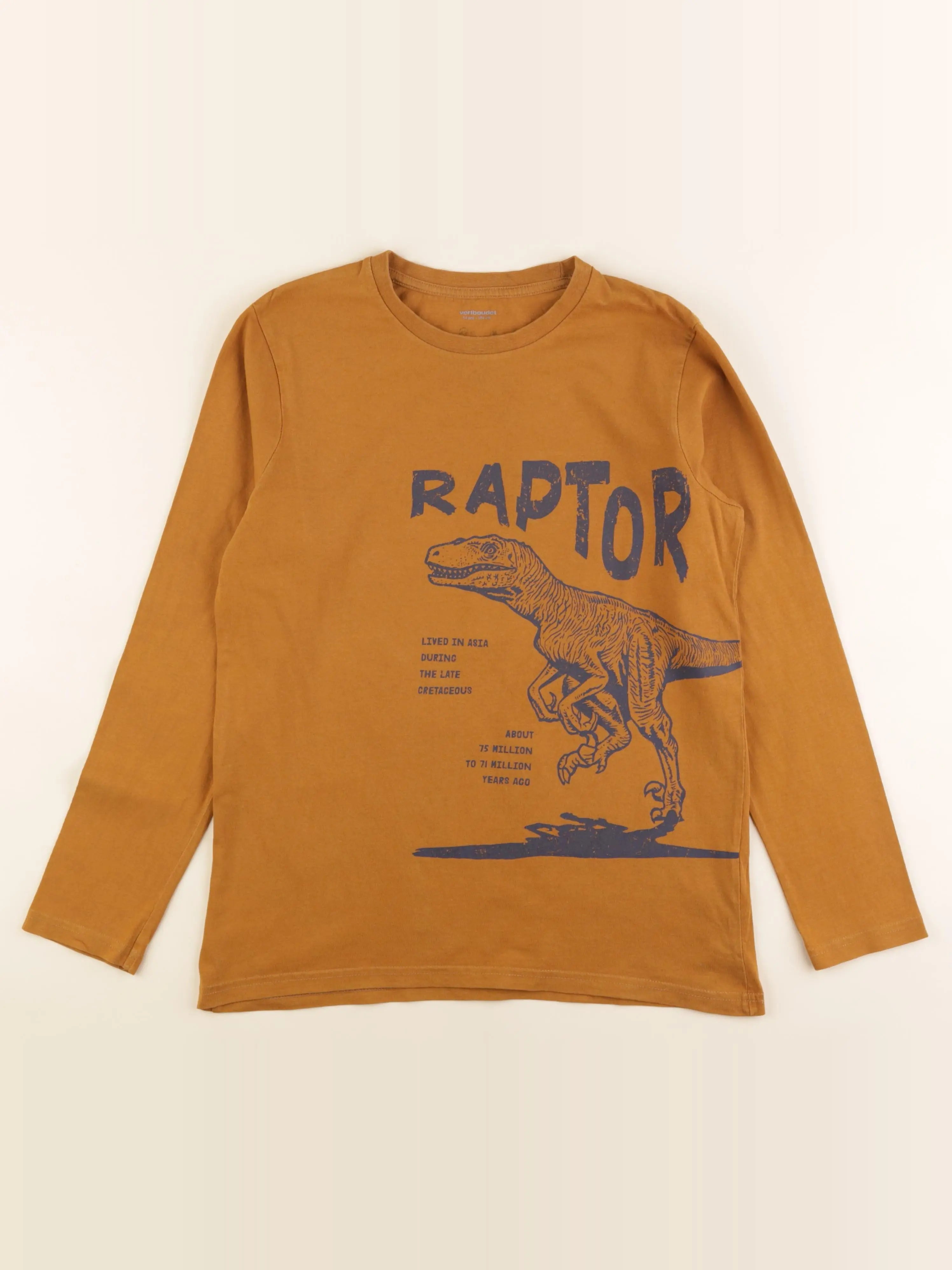 Vertbaudet - tee-shirt marron - 14 ans