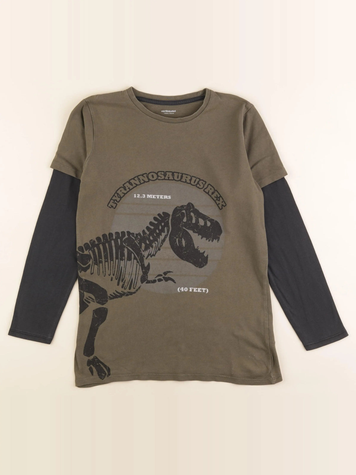 Vertbaudet - tee-shirt vert - 14 ans