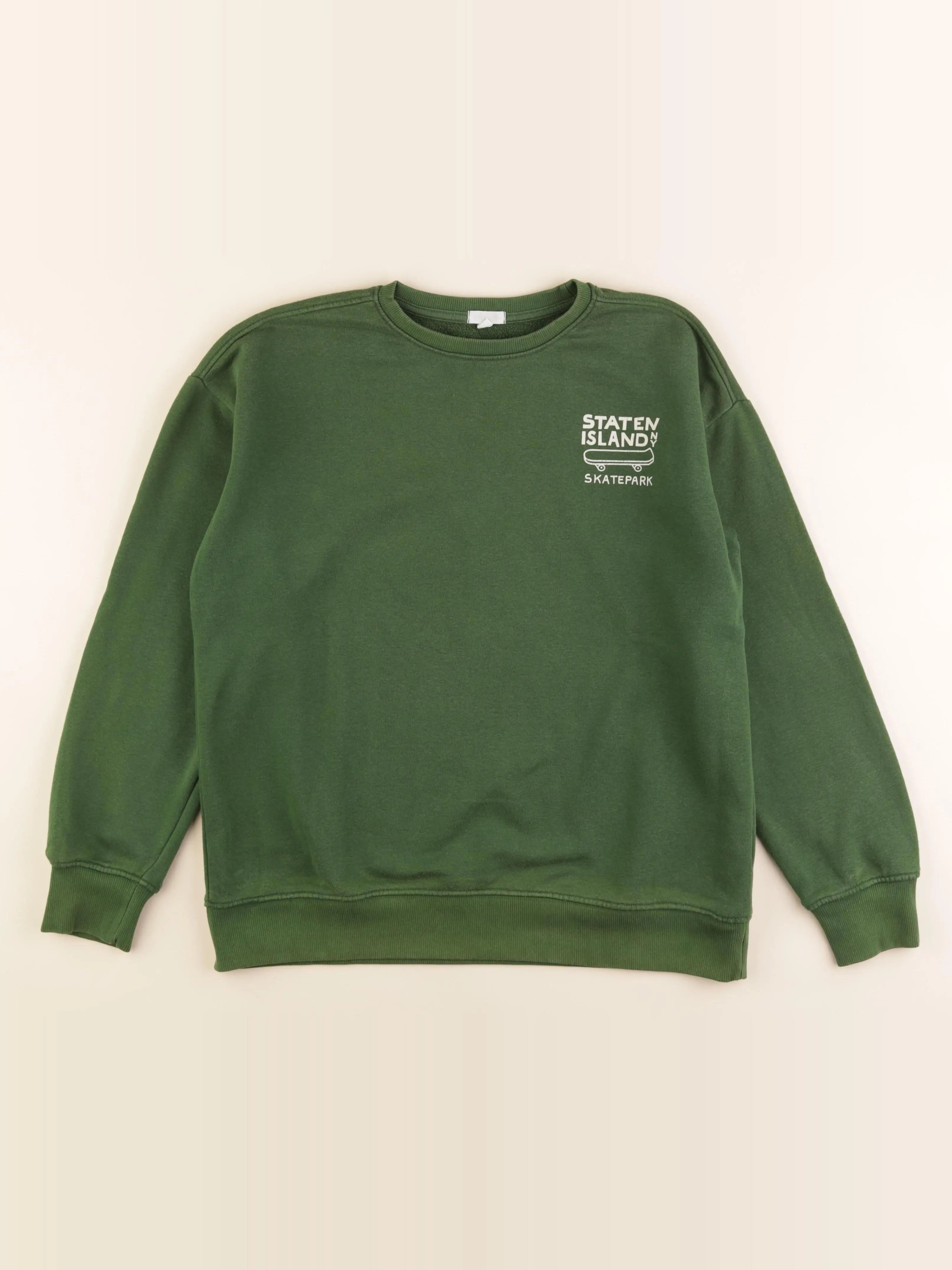Vertbaudet - sweat vert - 14 ans