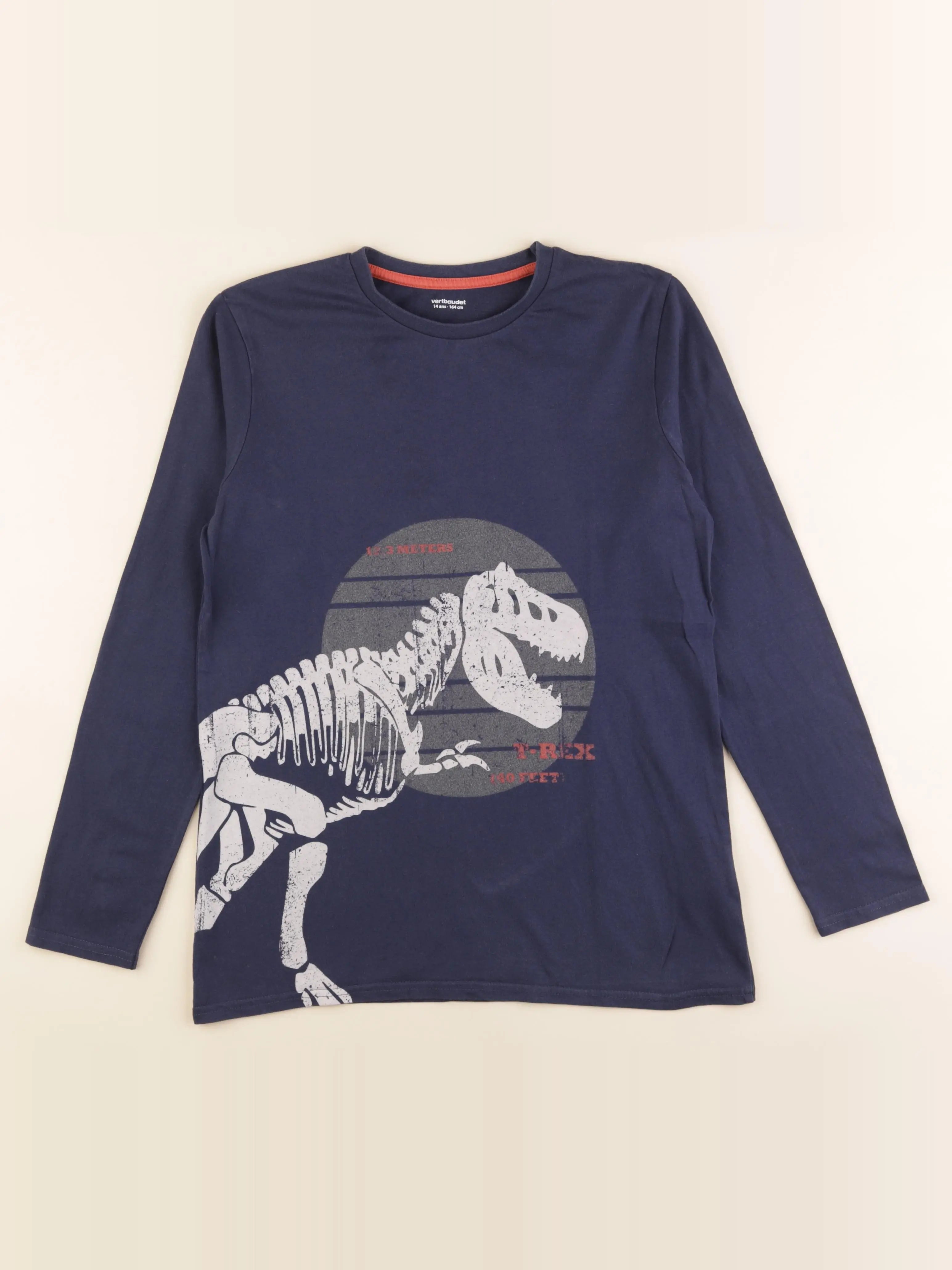 Vertbaudet - tee-shirt bleu - 14 ans