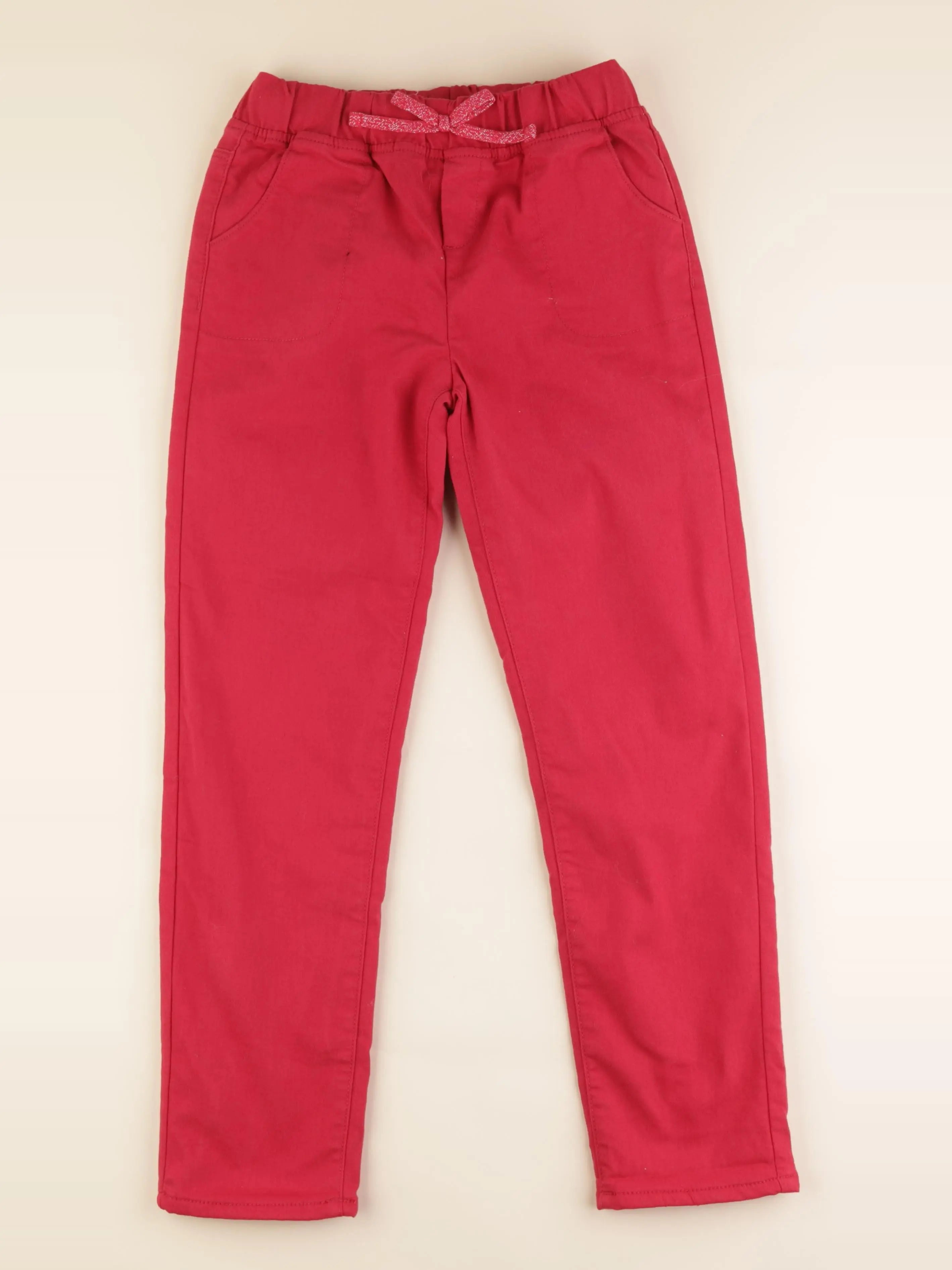 Vertbaudet - pantalon doublé rose - 12 ans