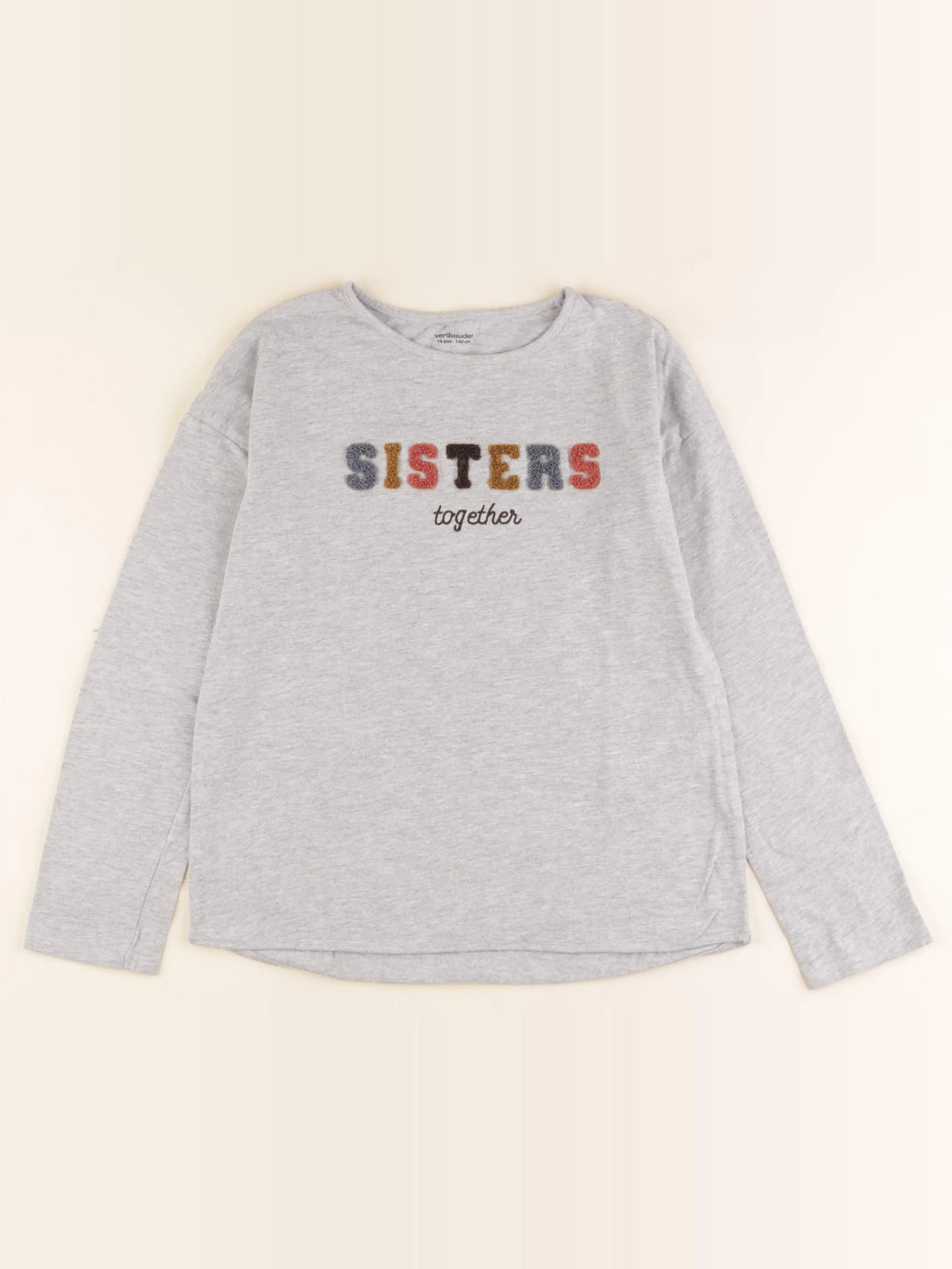 Vertbaudet - tee-shirt gris - 8 ans