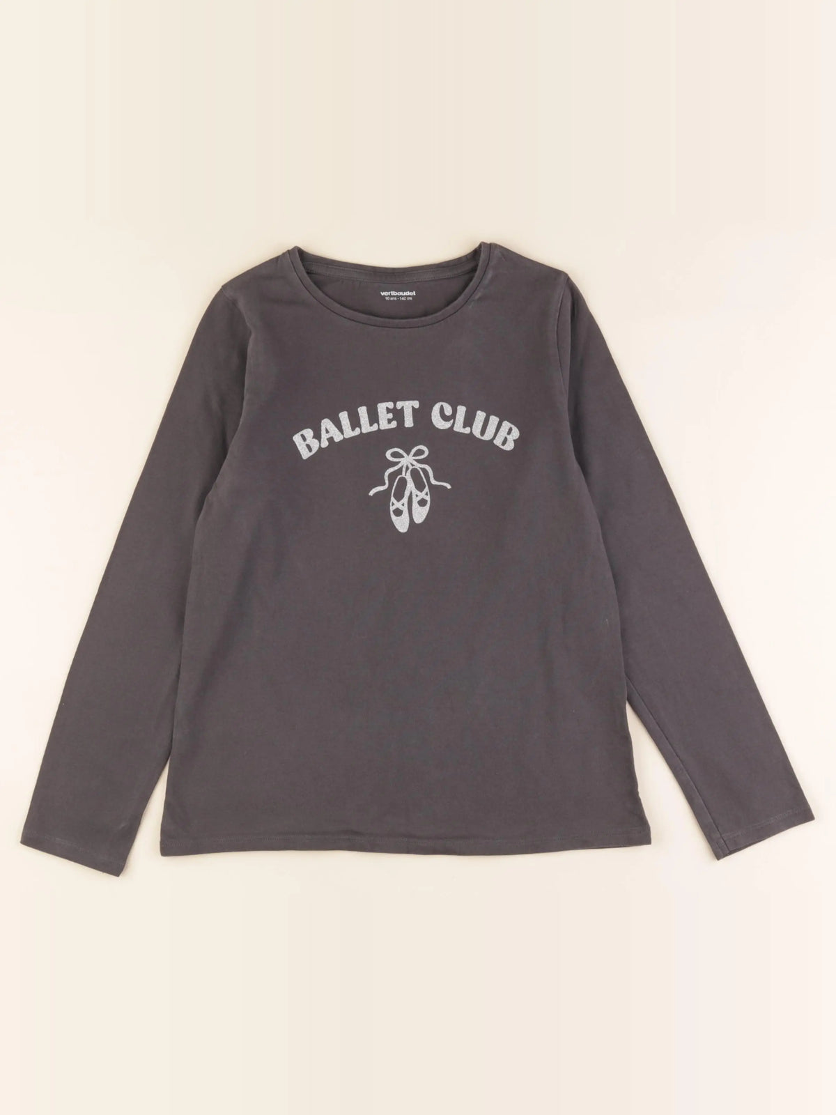 Vertbaudet - tee-shirt gris - 10 ans