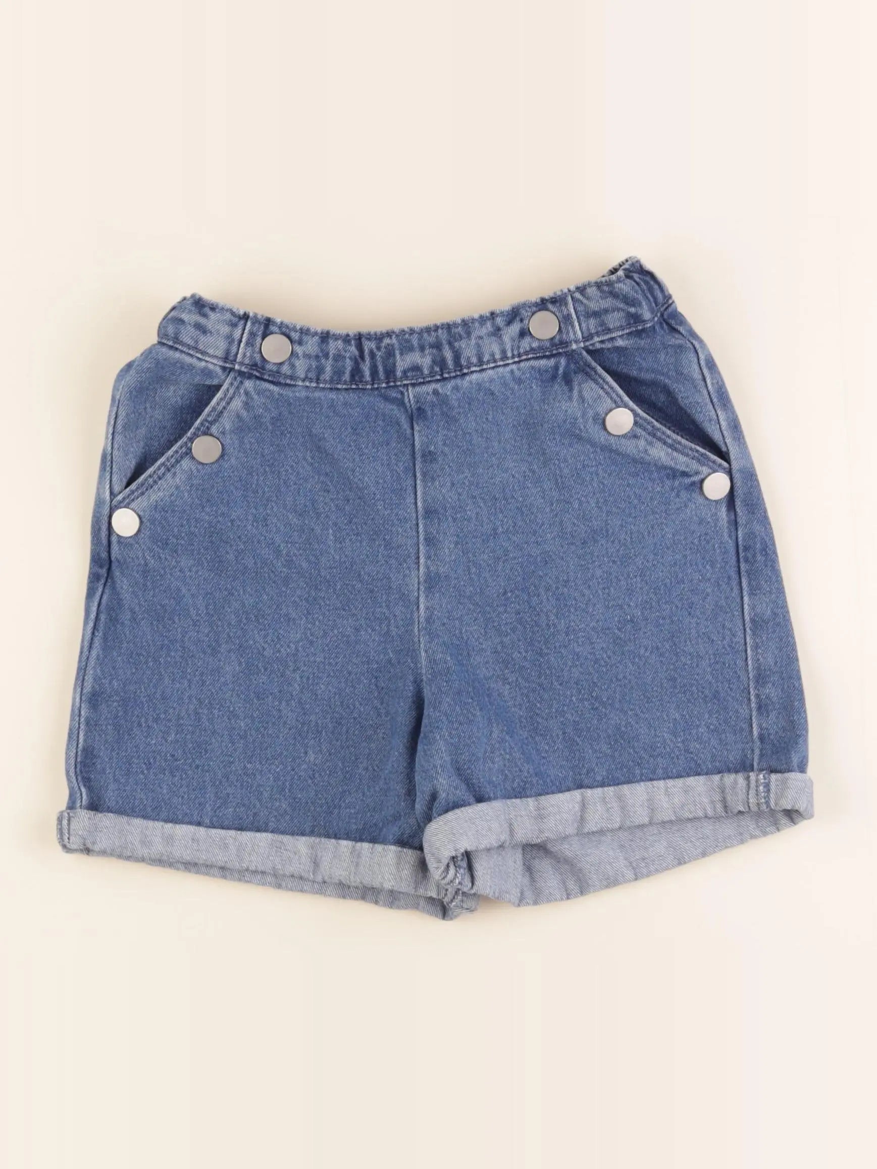 Vertbaudet - short bleu - 7 ans