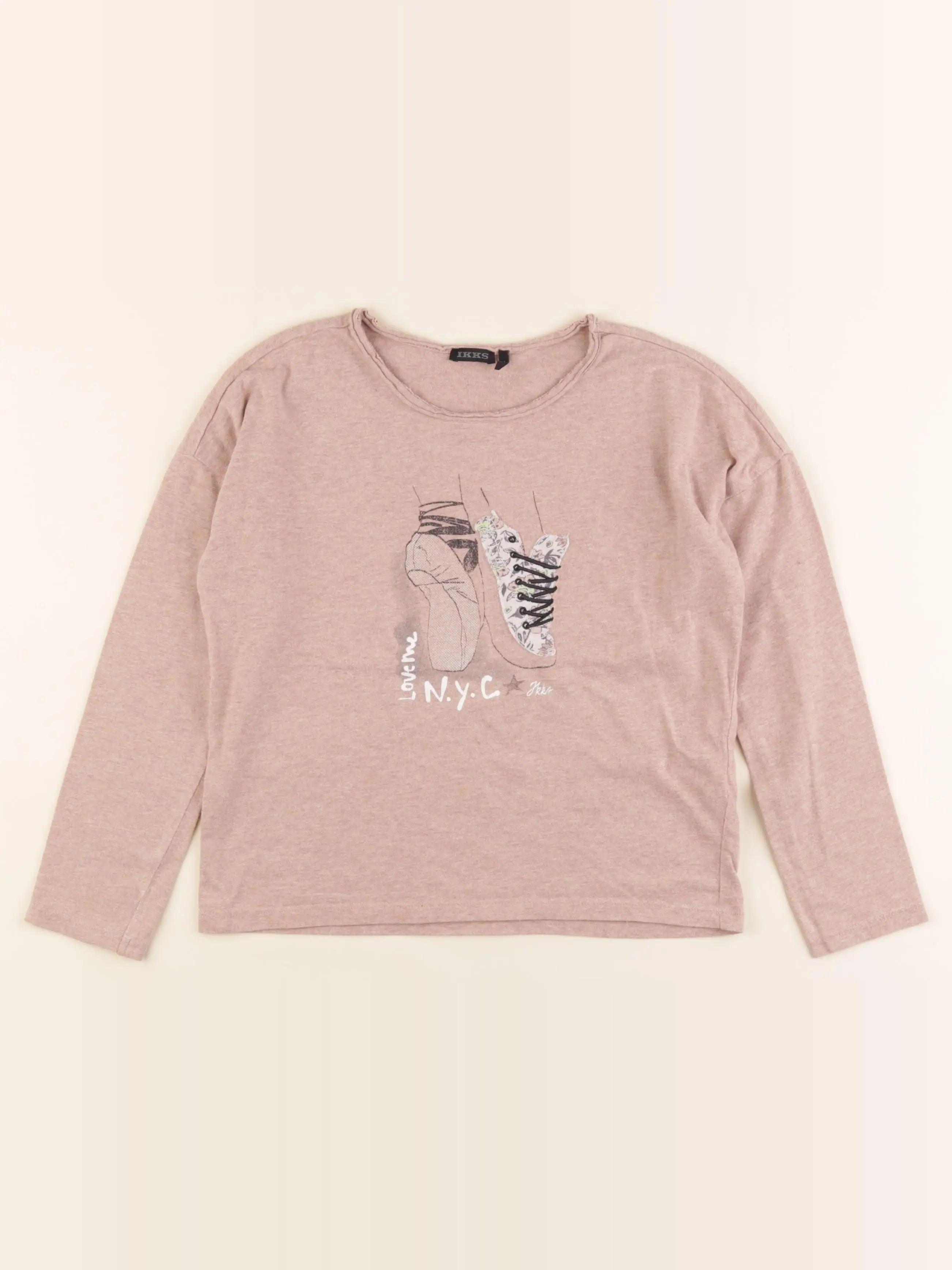 IKKS - tee-shirt rose - 8 ans