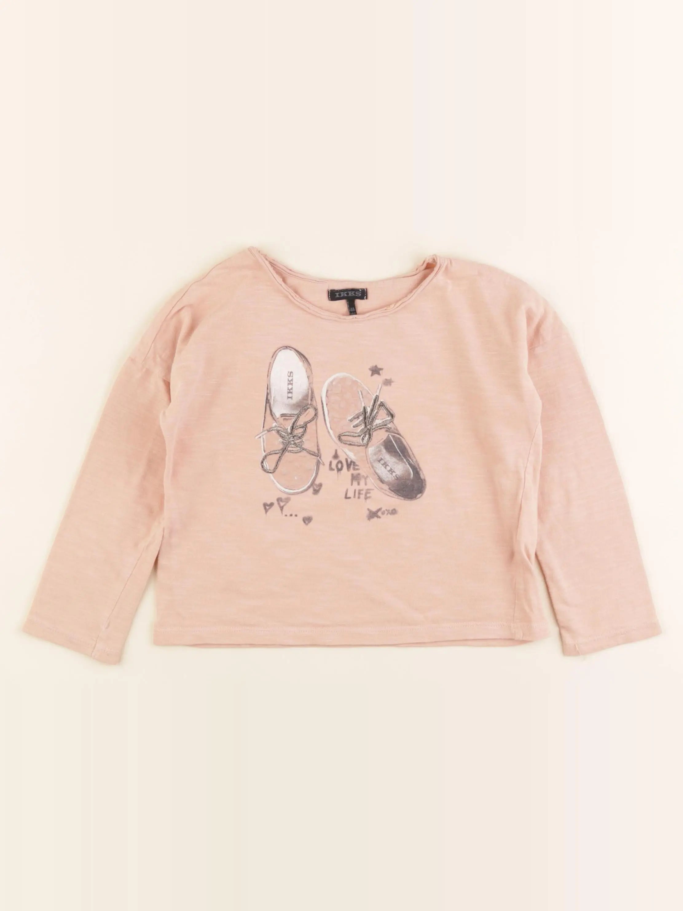 IKKS - tee-shirt rose - 4 ans
