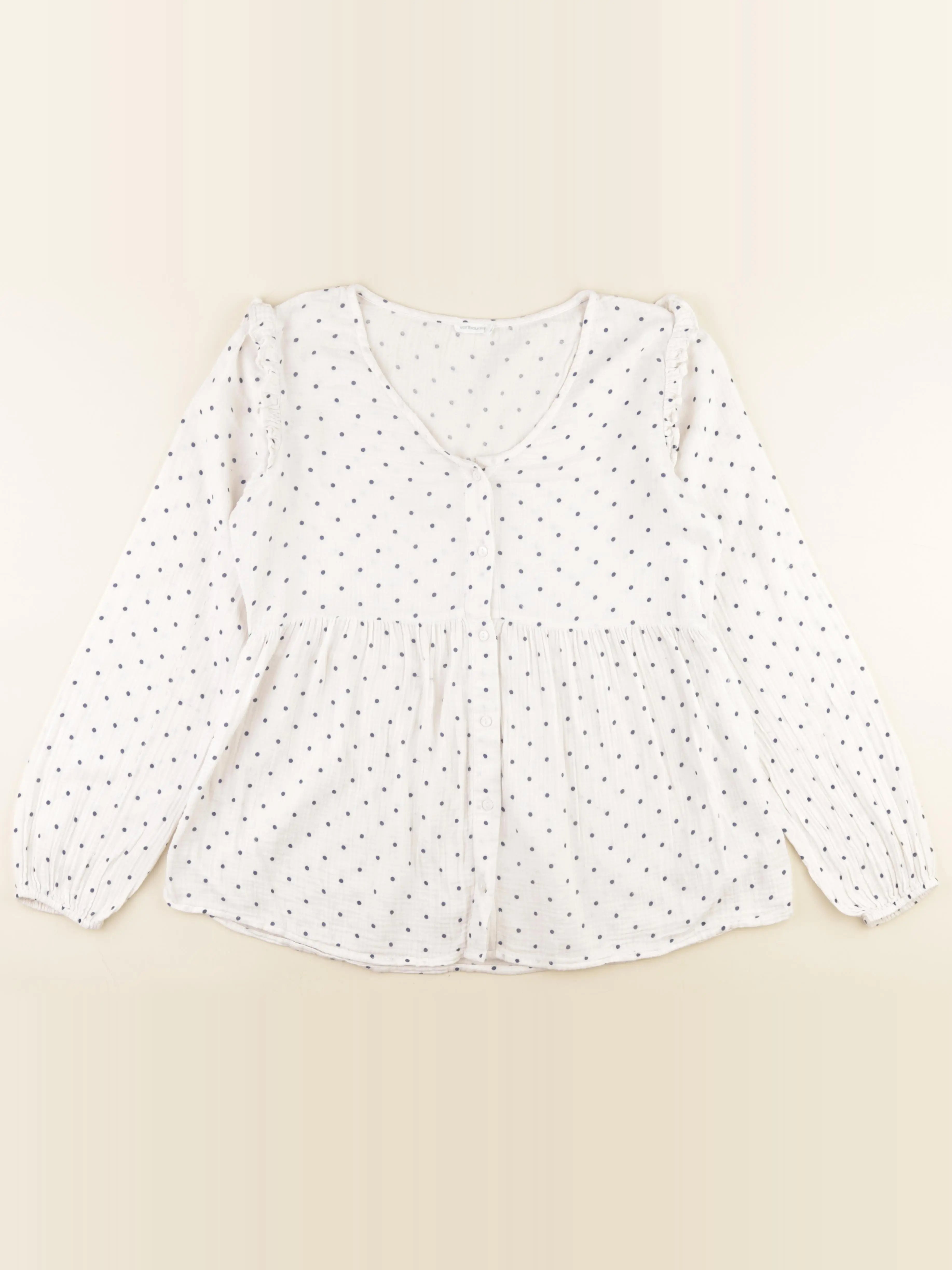 Vertbaudet - blouse grossesse blanc, bleu - 38