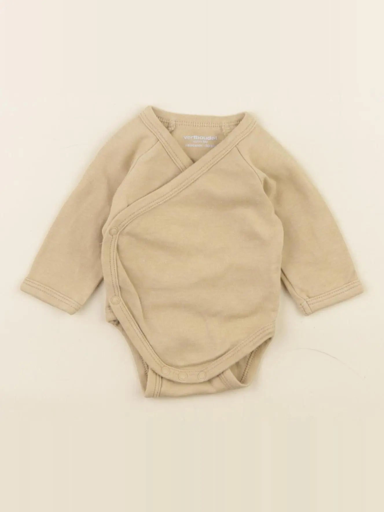 Vertbaudet - body marron - 0 mois