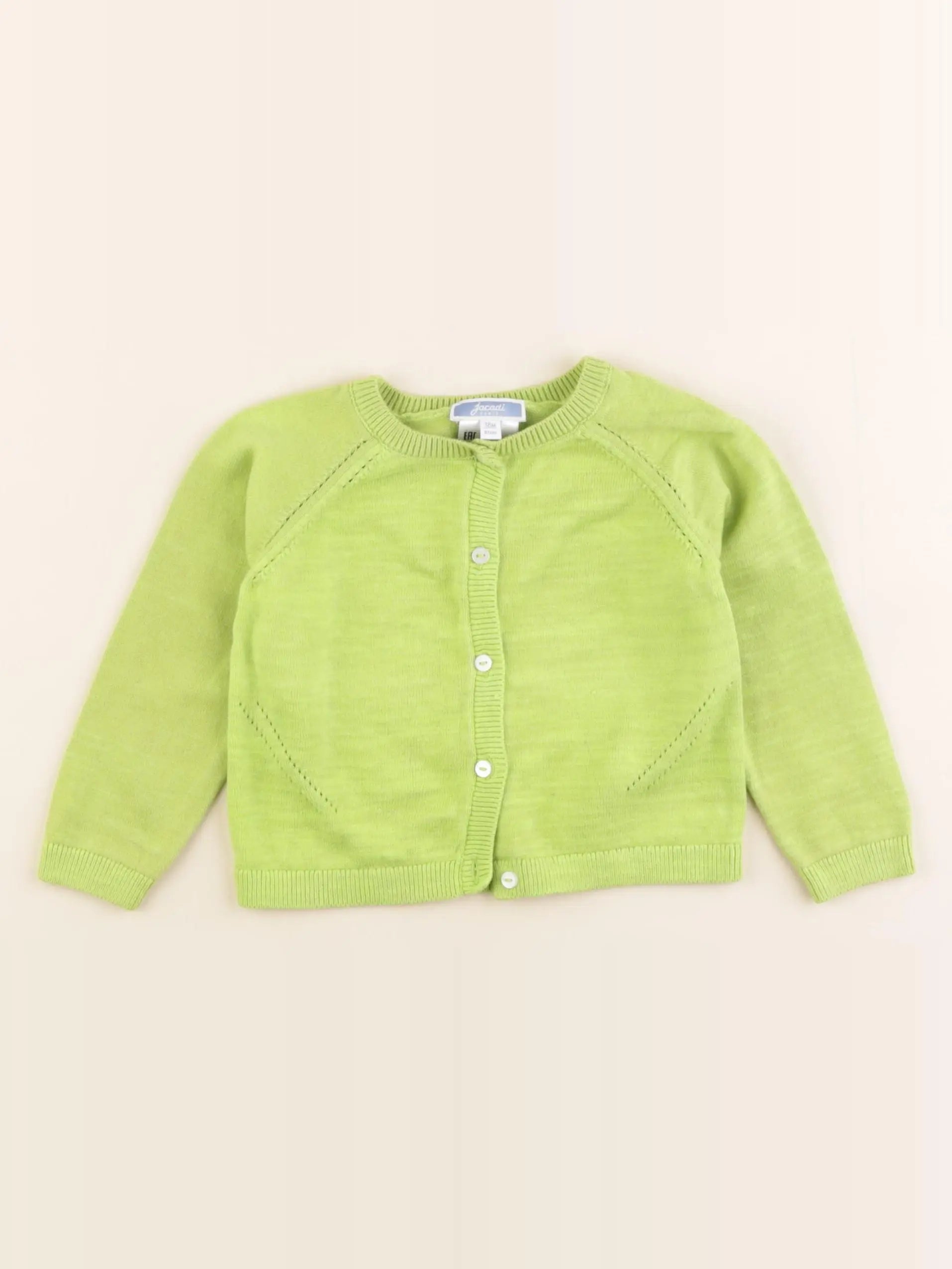 Jacadi - gilet vert - 18 mois