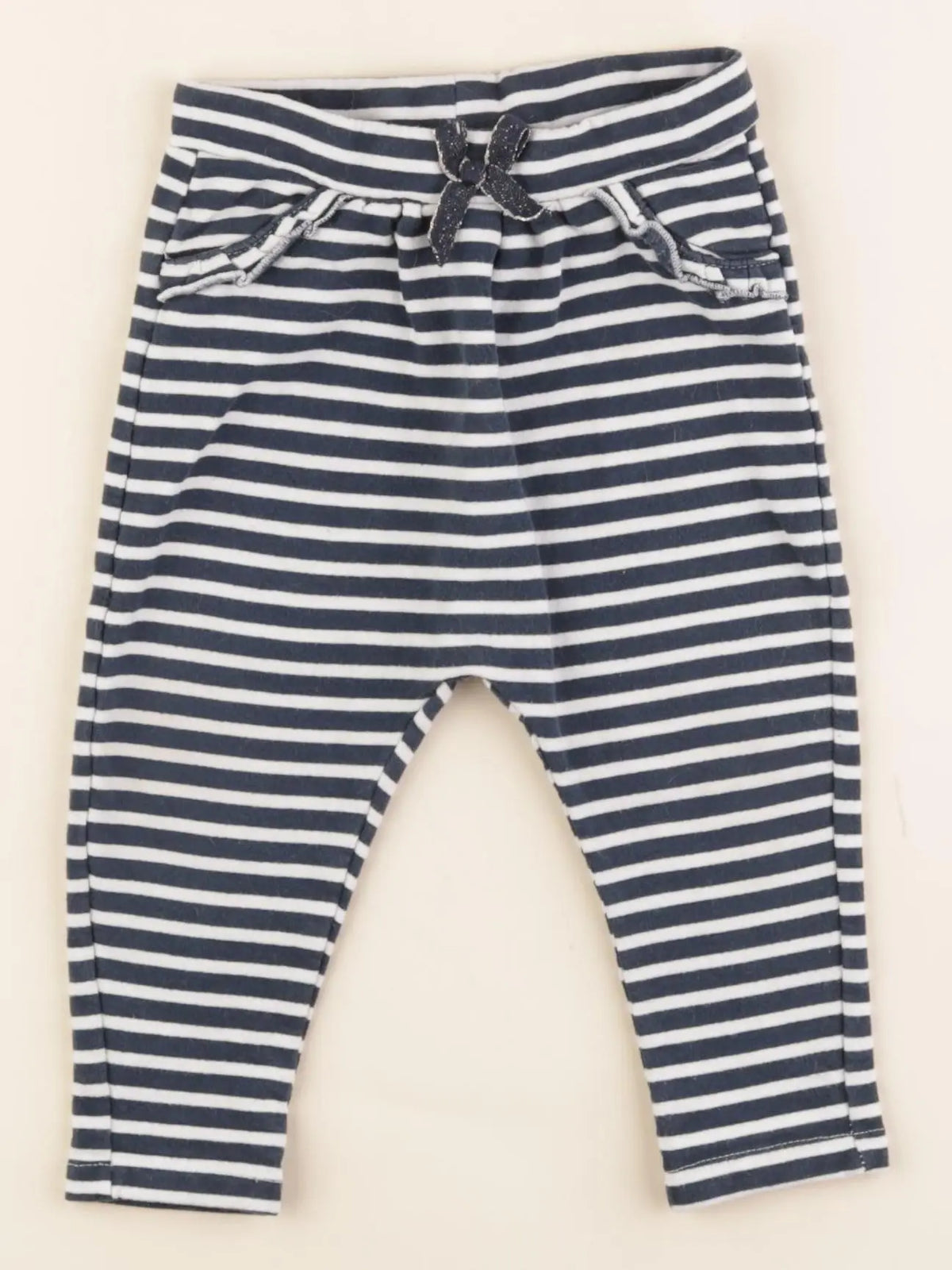 Tape à l'oeil - pantalon bleu, blanc - 12 mois