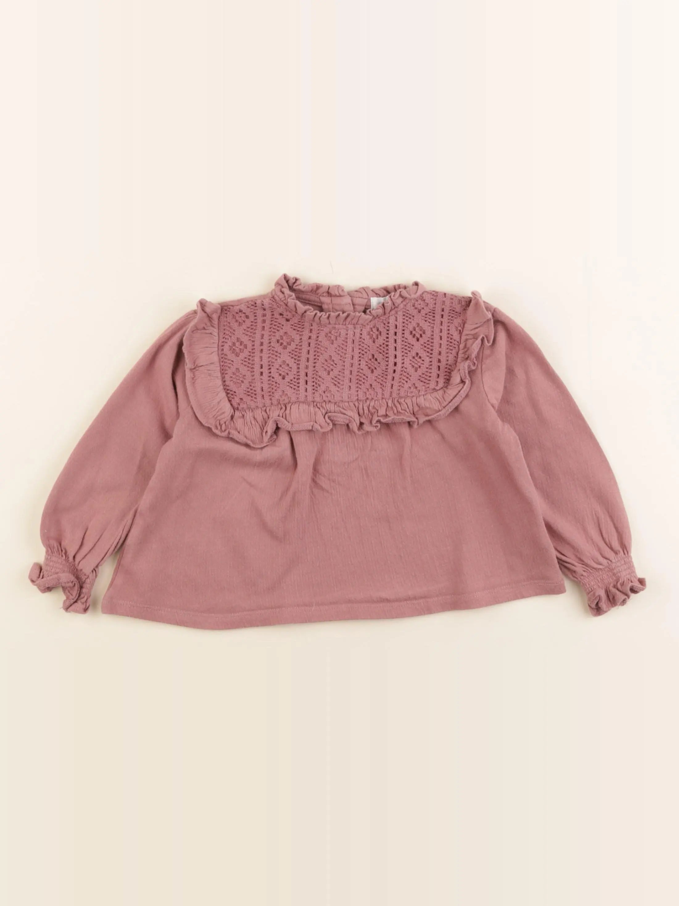 Vertbaudet - tee-shirt rose - 2 ans
