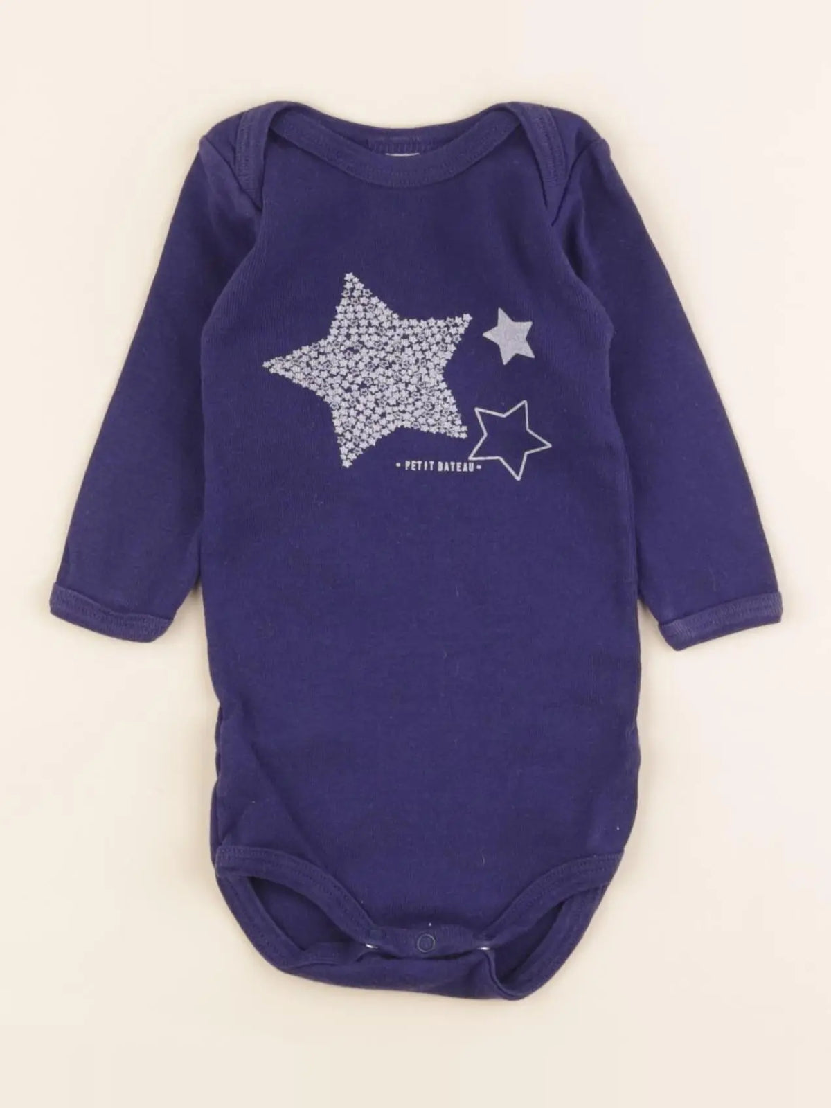 Petit Bateau - body bleu - 3 mois