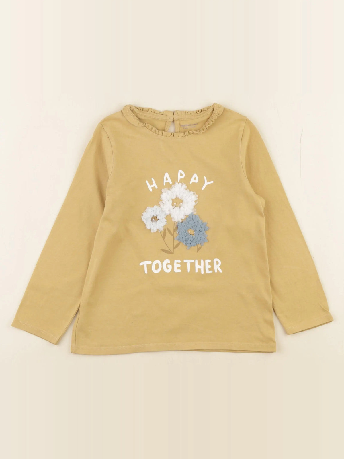 Vertbaudet - tee-shirt jaune - 6 ans
