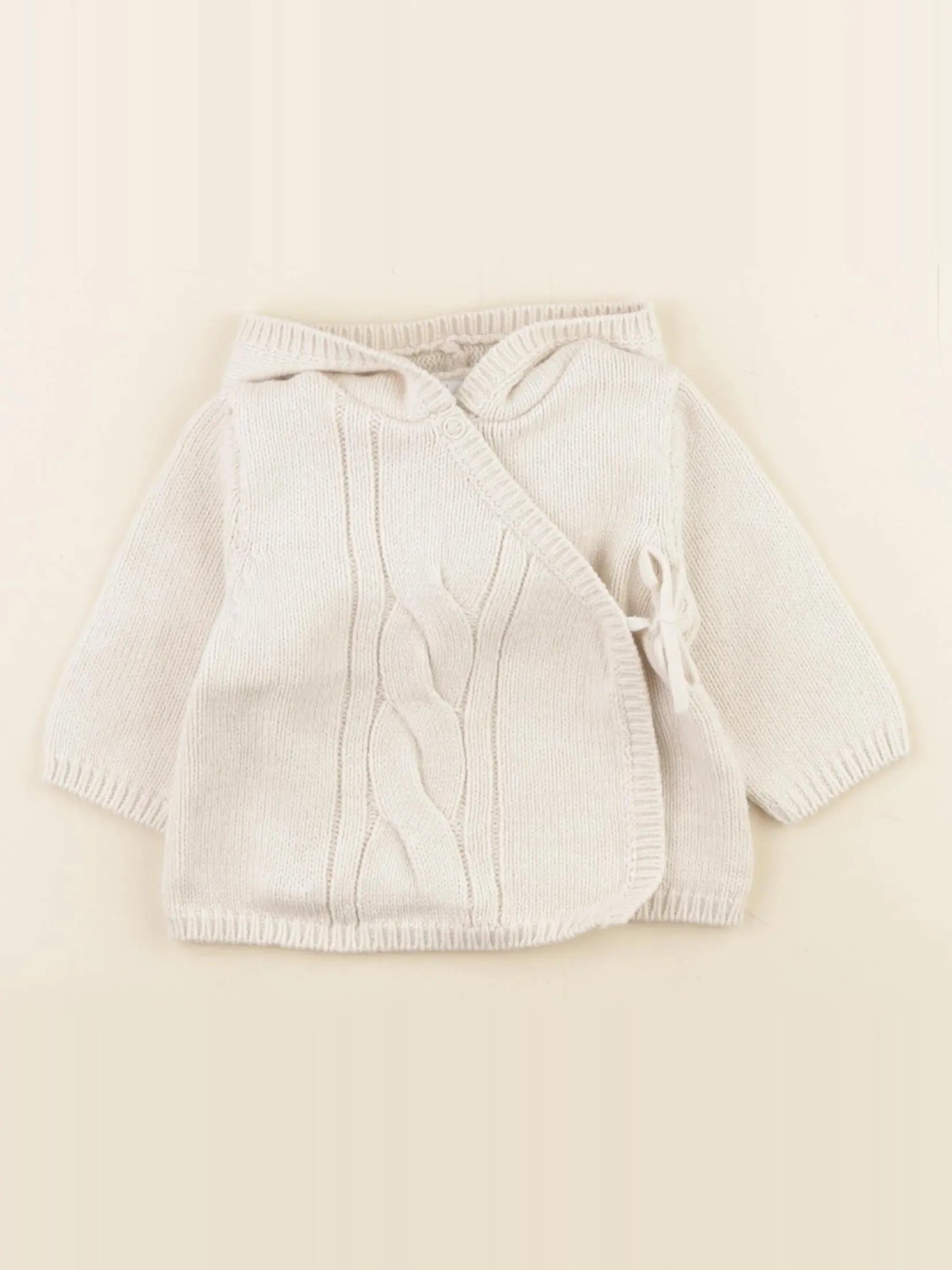 La Redoute - gilet beige - 3 mois