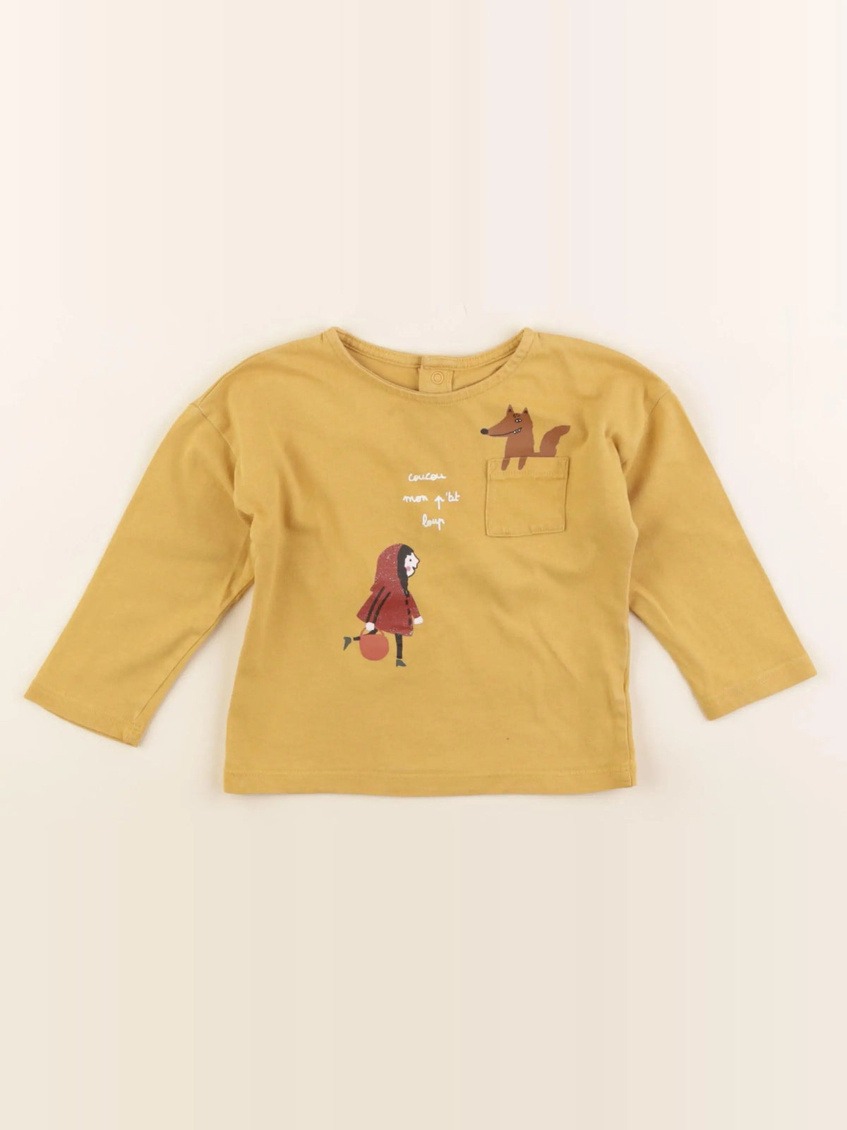 Monoprix - tee-shirt jaune - 18 mois