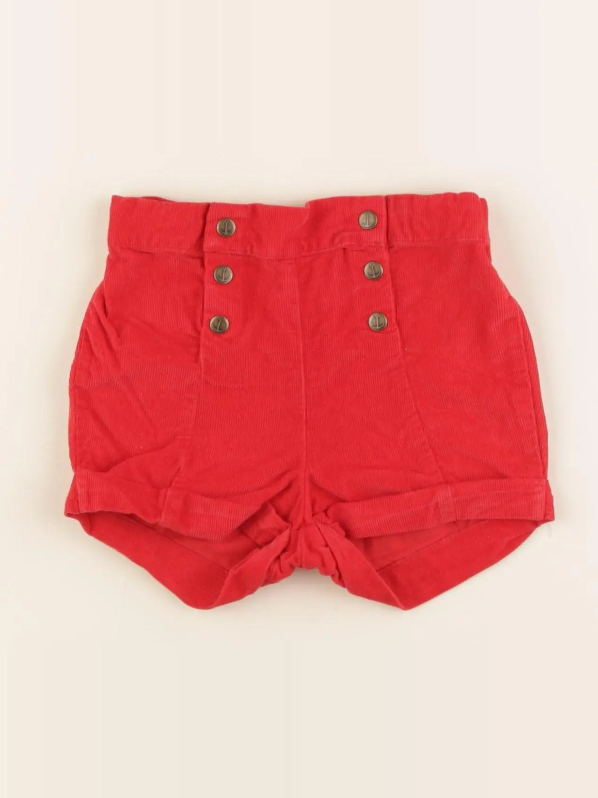 Cyrillus - short rouge - 12 mois