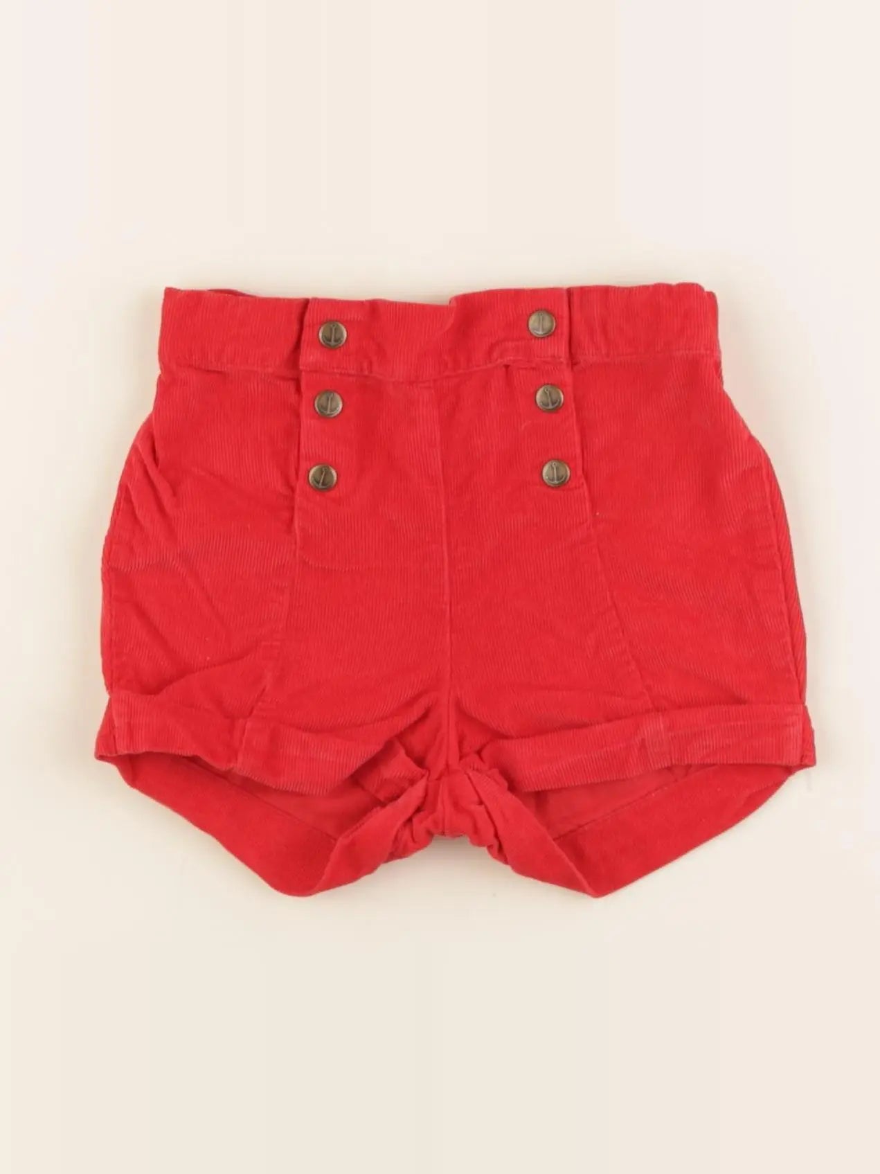 Cyrillus - short rouge - 12 mois