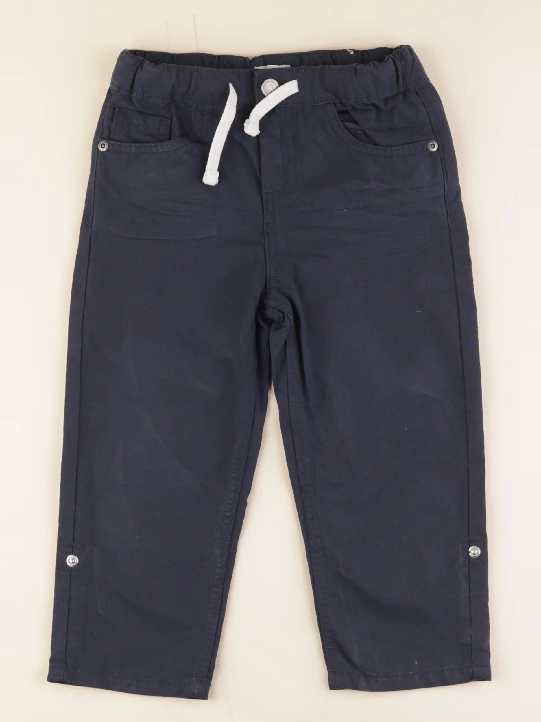 Vertbaudet - pantacourt bleu - 7 ans